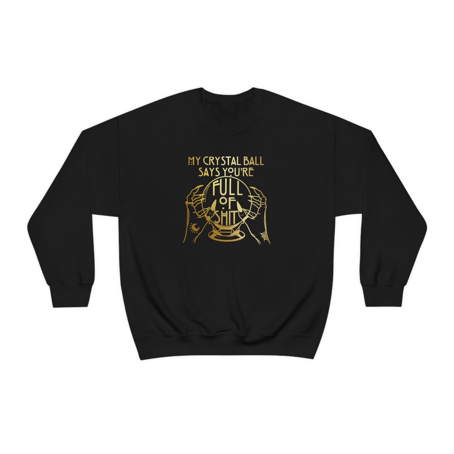 My Crystal Ball Gold unisex heavy blend crewneck sweatshirt