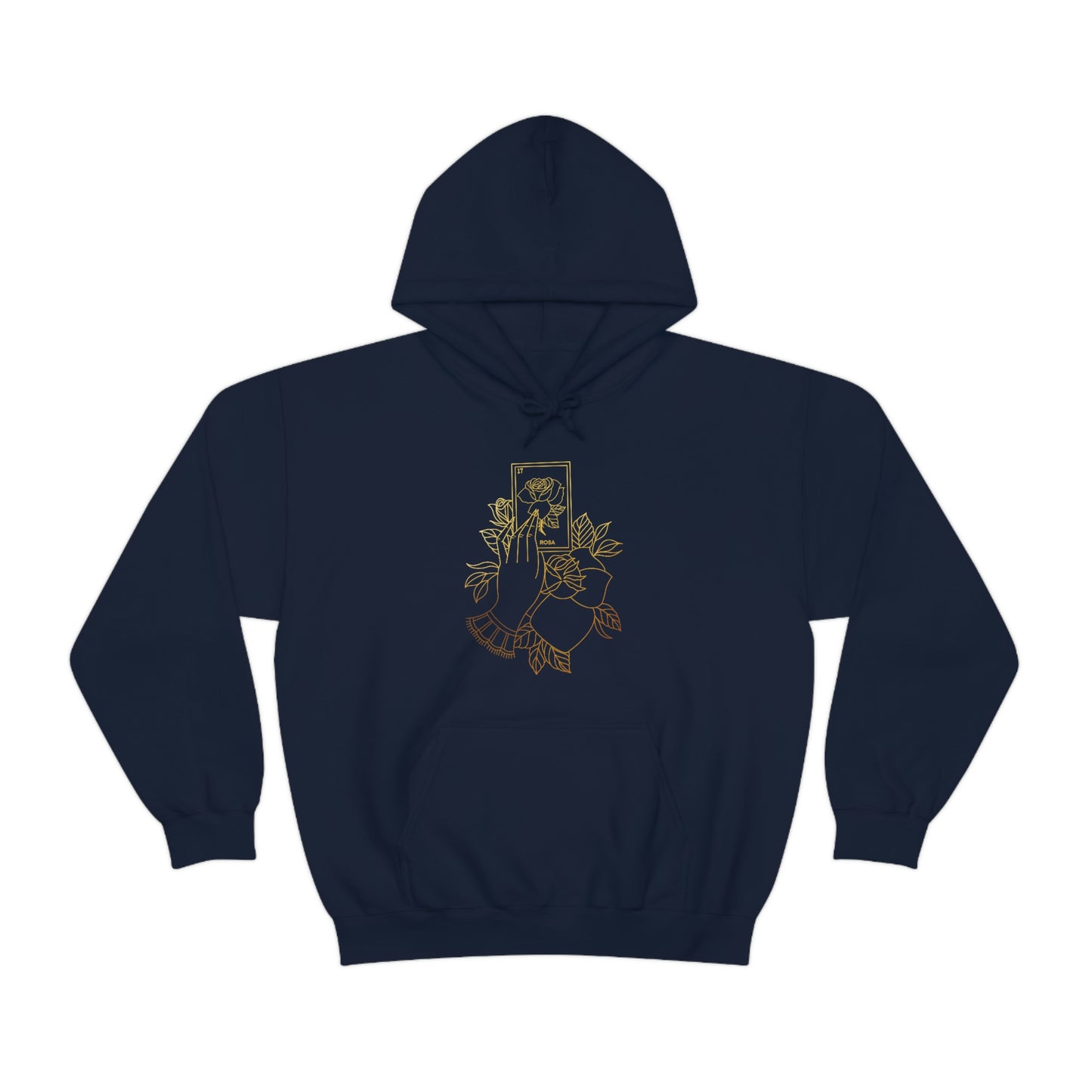 Rosa Card Gold Lines Unisex Heavy Blend™ Hooded Sweatshirt