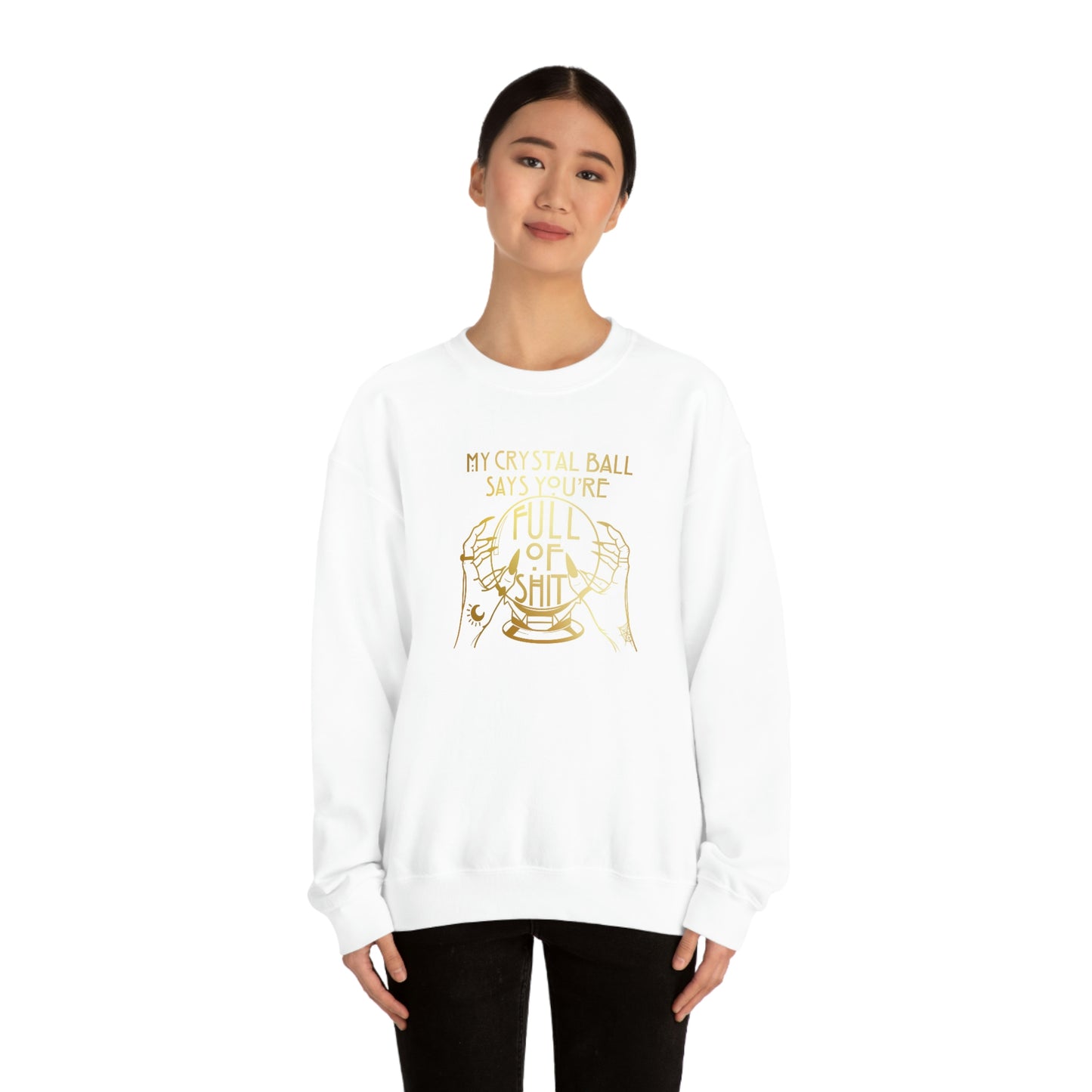 My Crystal Ball Gold unisex heavy blend crewneck sweatshirt