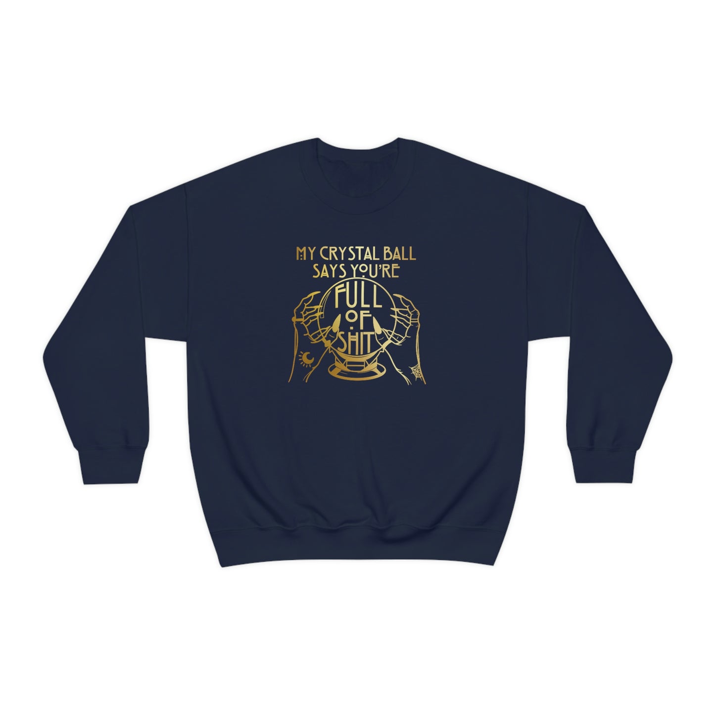 My Crystal Ball Gold unisex heavy blend crewneck sweatshirt