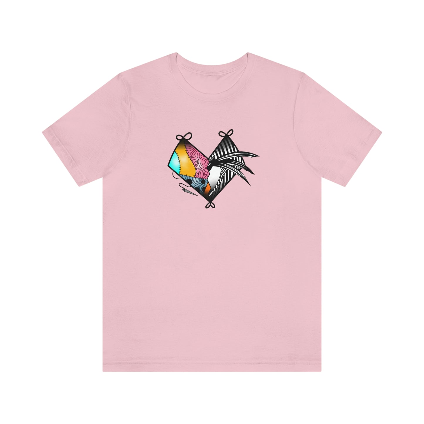 Jack and Sally Heart Unisex Jersey Short Sleeve Tee
