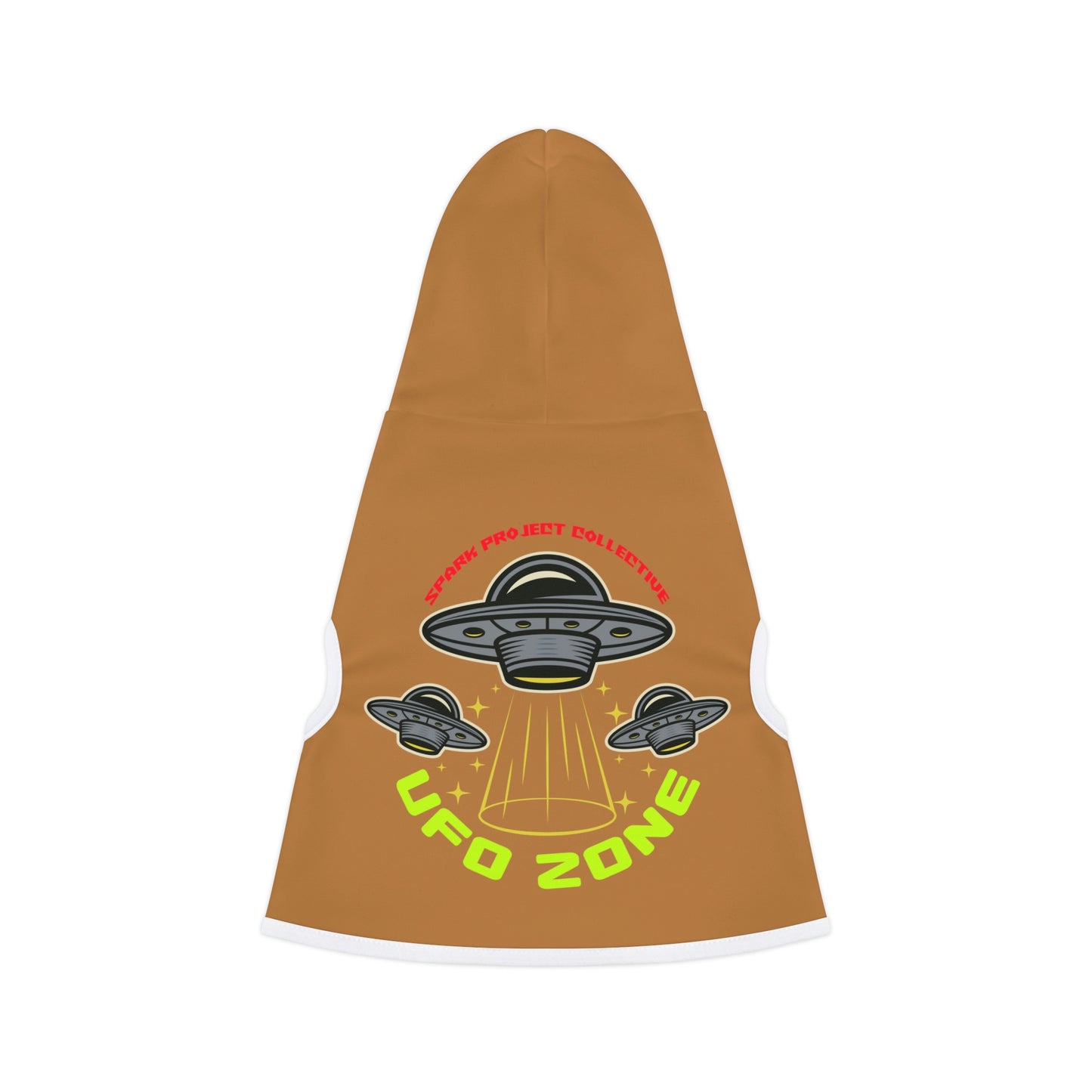 UFO Zone Lt Brown Dog Hoodie