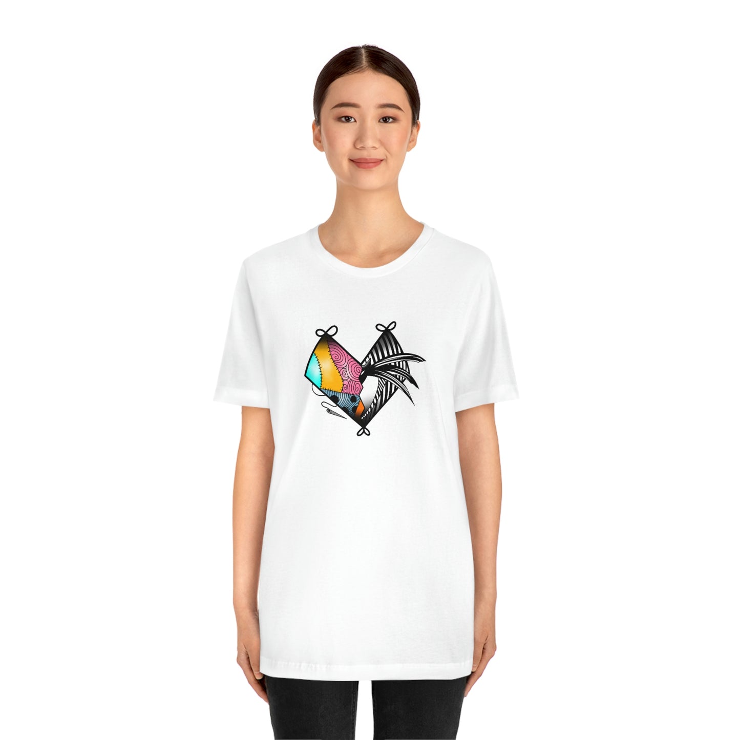 Jack and Sally Heart Unisex Jersey Short Sleeve Tee