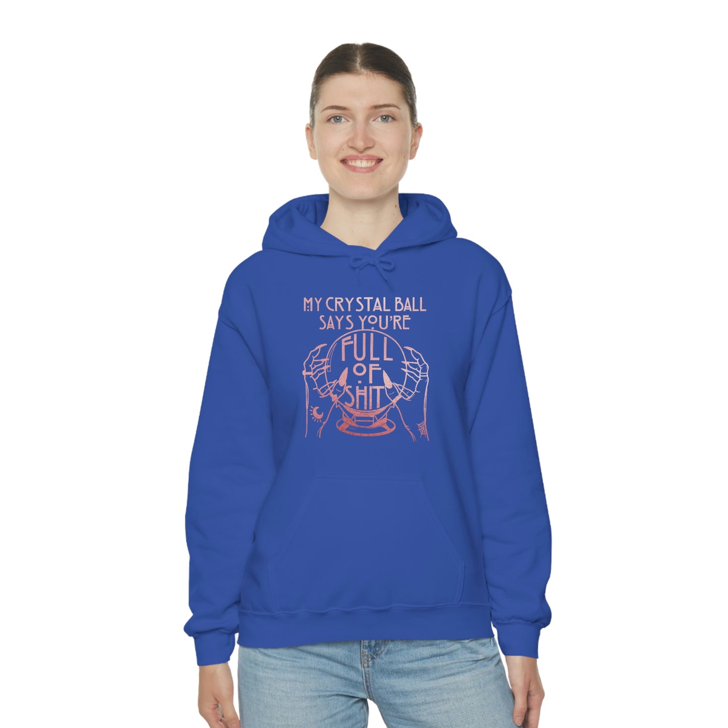 My Crystal Ball Pink Font Unisex Heavy Blend™ Hooded Sweatshirt