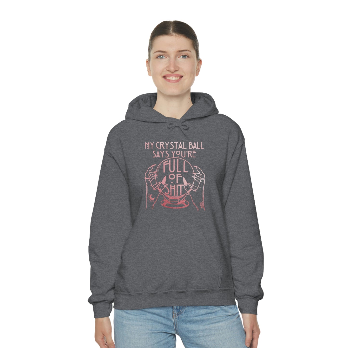My Crystal Ball Pink Font Unisex Heavy Blend™ Hooded Sweatshirt
