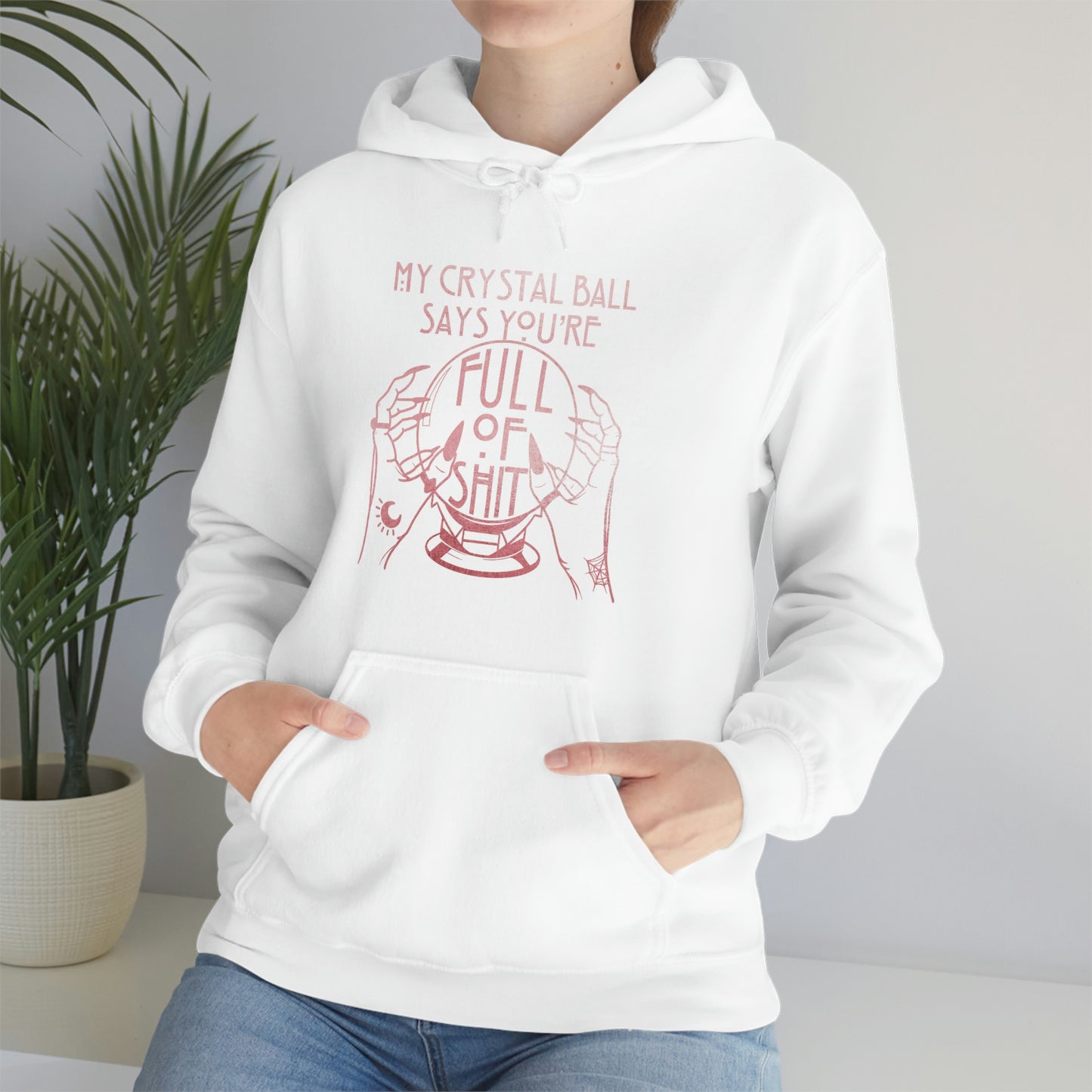 My Crystal Ball Pink Font Unisex Heavy Blend™ Hooded Sweatshirt