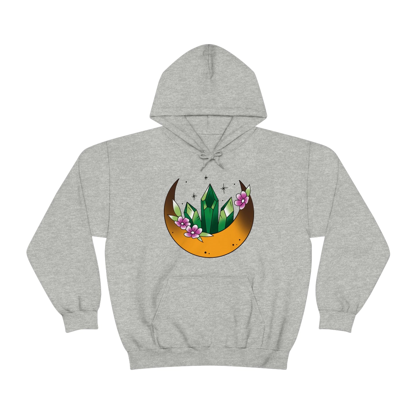 Green Crystal Unisex Heavy Blend™ Hooded Sweatshirt