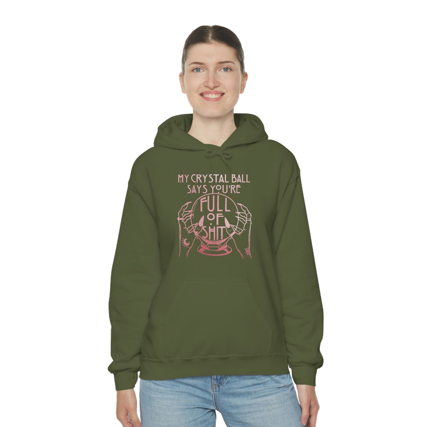 My Crystal Ball Pink Font Unisex Heavy Blend™ Hooded Sweatshirt