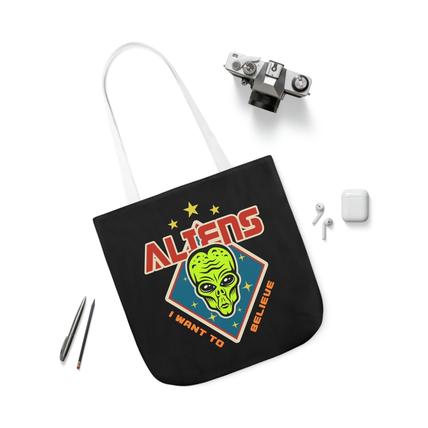 AOP Polyester Canvas Tote Bag