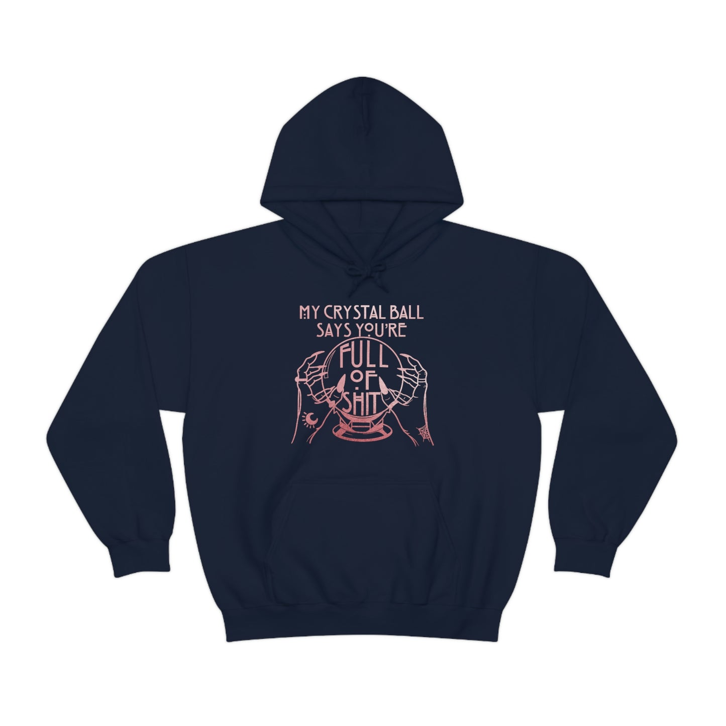 My Crystal Ball Pink Font Unisex Heavy Blend™ Hooded Sweatshirt