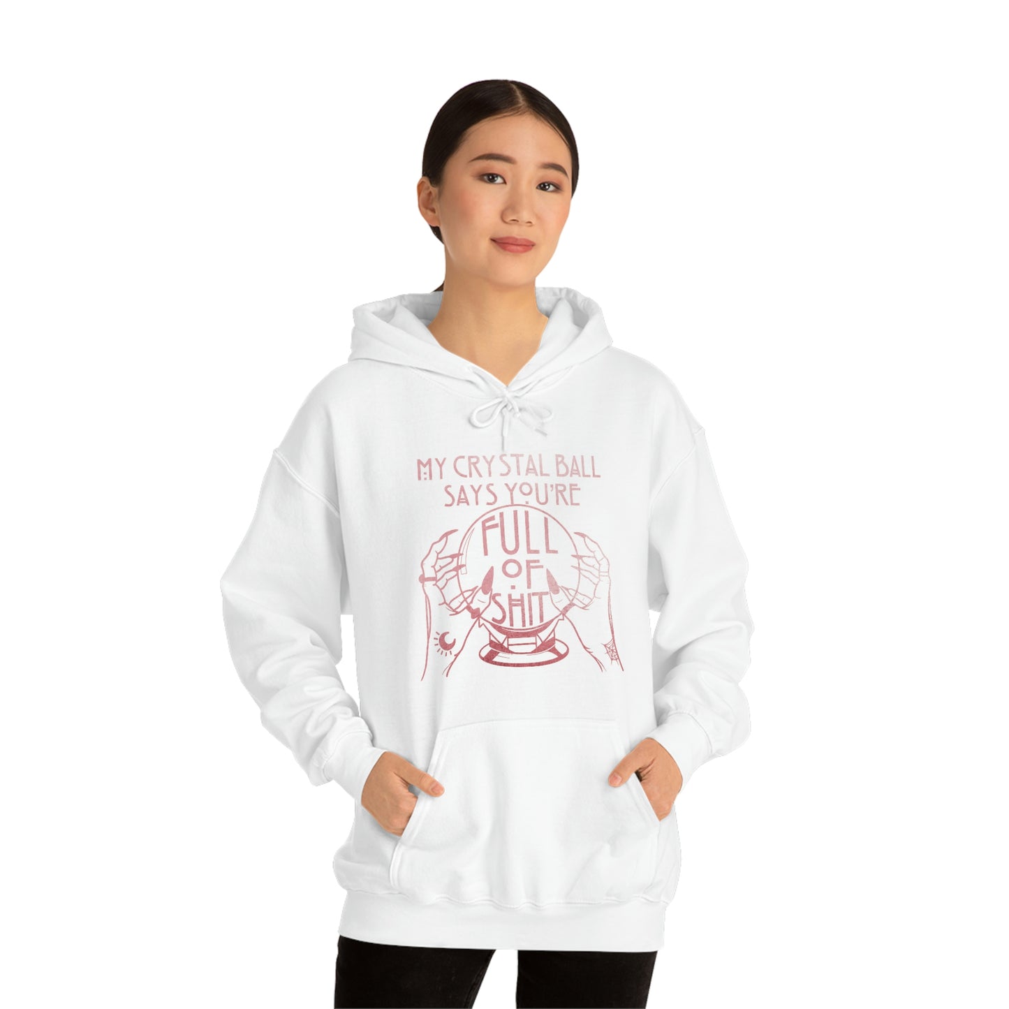 My Crystal Ball Pink Font Unisex Heavy Blend™ Hooded Sweatshirt
