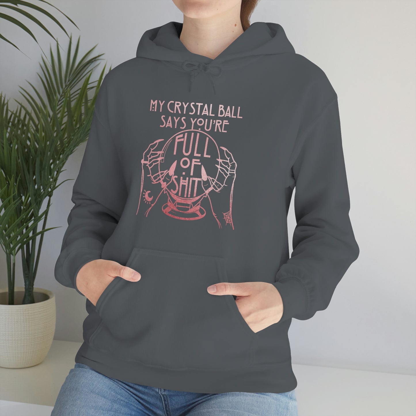 My Crystal Ball Pink Font Unisex Heavy Blend™ Hooded Sweatshirt