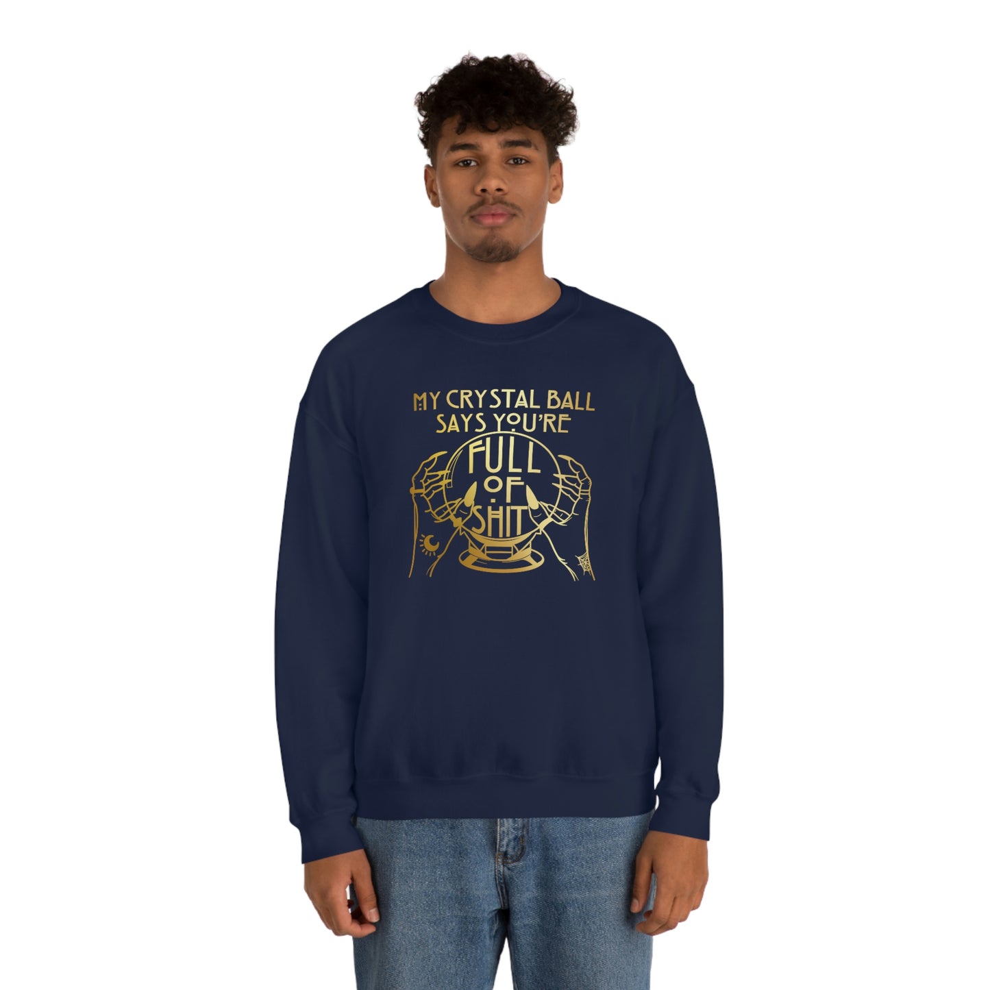 My Crystal Ball Gold unisex heavy blend crewneck sweatshirt