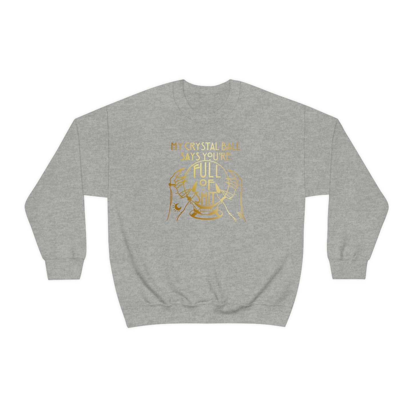 My Crystal Ball Gold unisex heavy blend crewneck sweatshirt