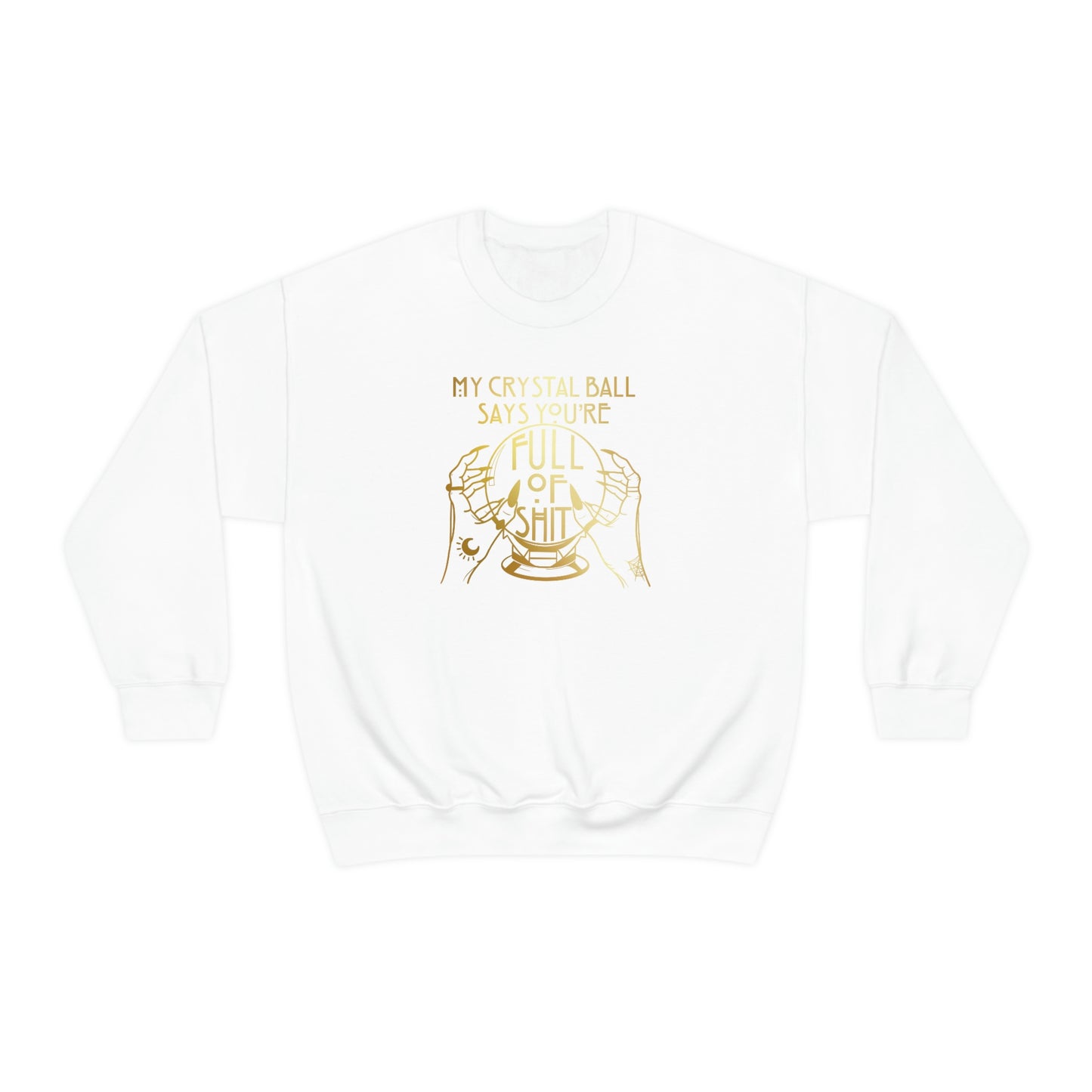 My Crystal Ball Gold unisex heavy blend crewneck sweatshirt