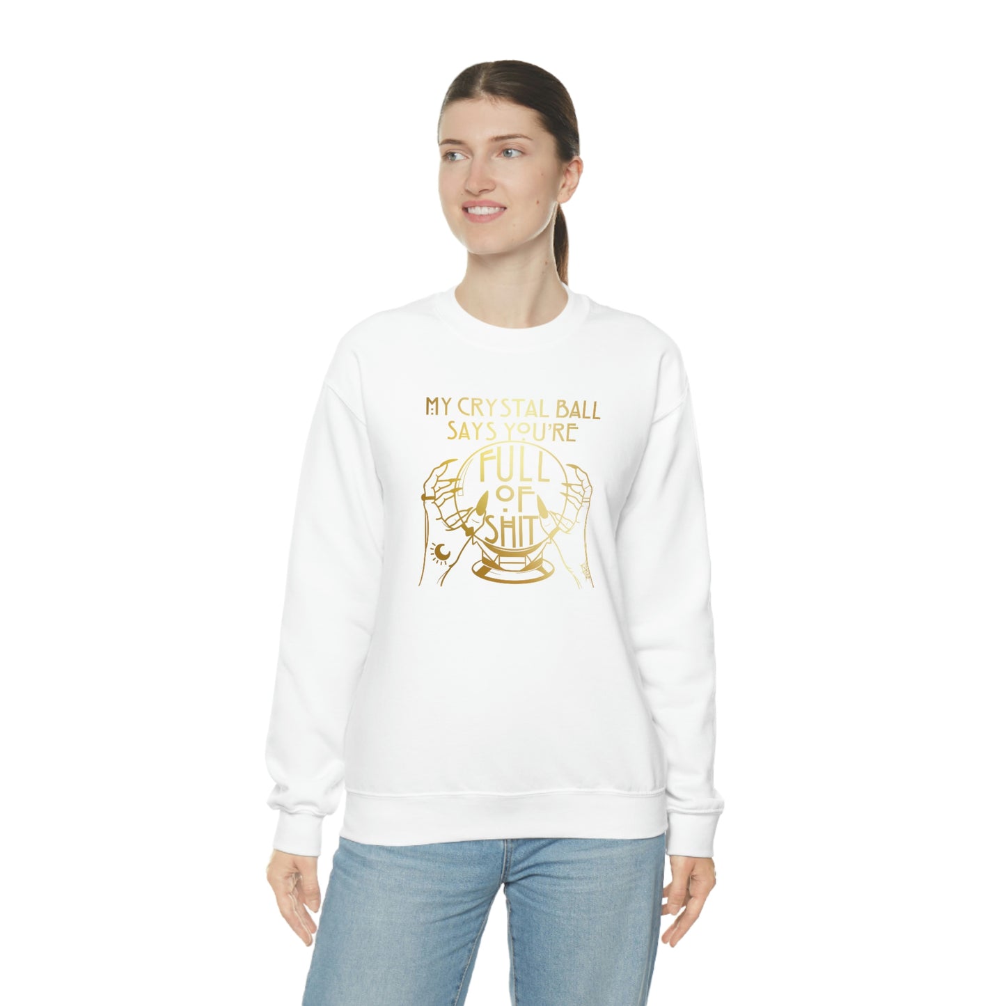 My Crystal Ball Gold unisex heavy blend crewneck sweatshirt