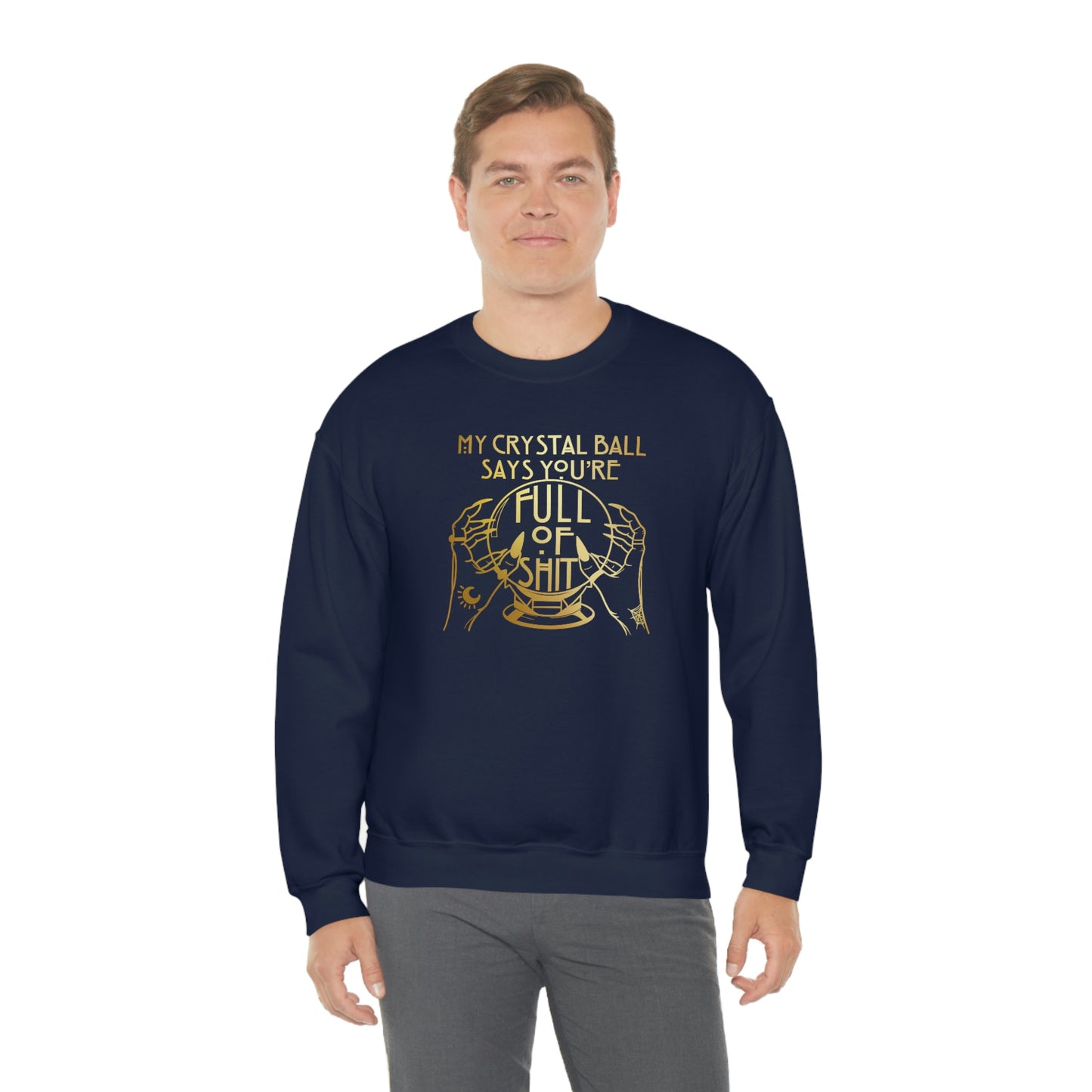 My Crystal Ball Gold unisex heavy blend crewneck sweatshirt