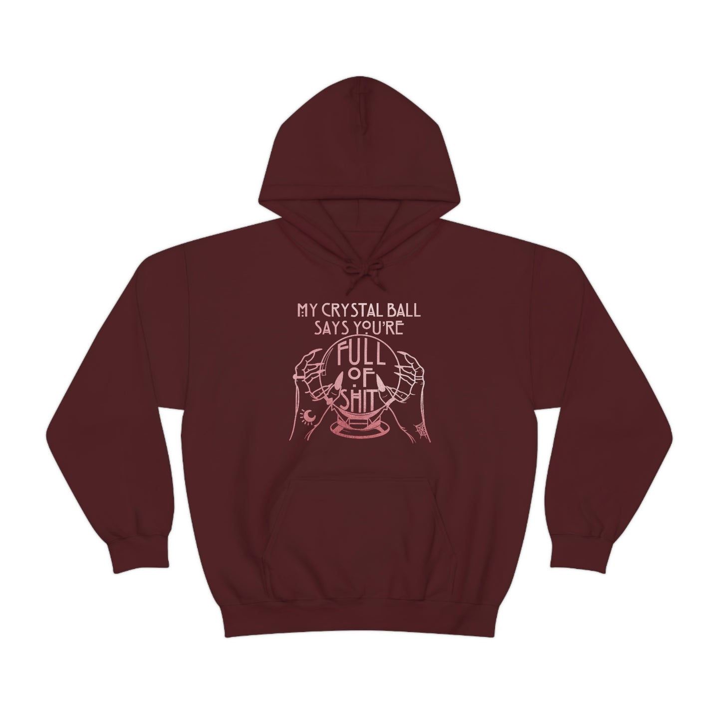 My Crystal Ball Pink Font Unisex Heavy Blend™ Hooded Sweatshirt