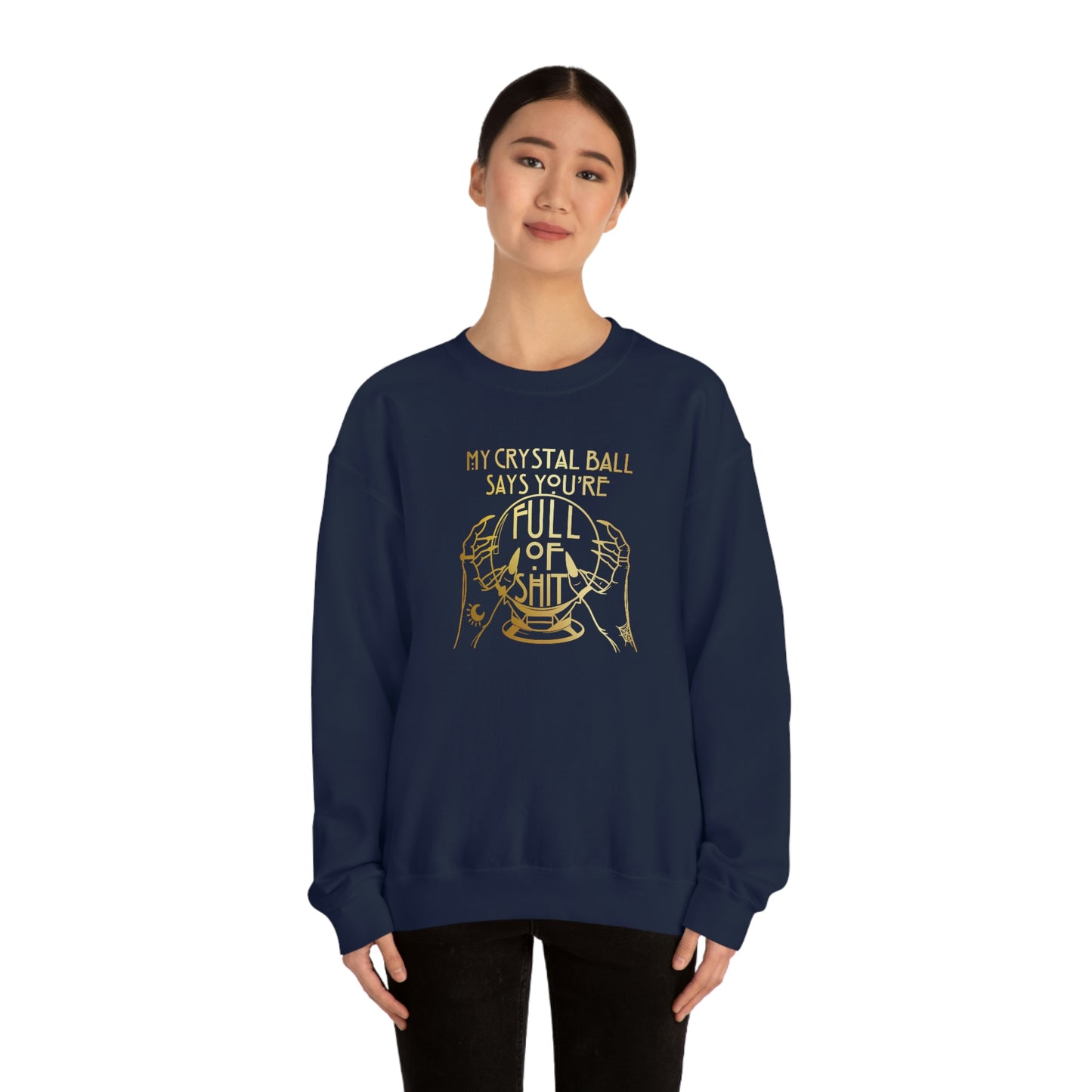 My Crystal Ball Gold unisex heavy blend crewneck sweatshirt