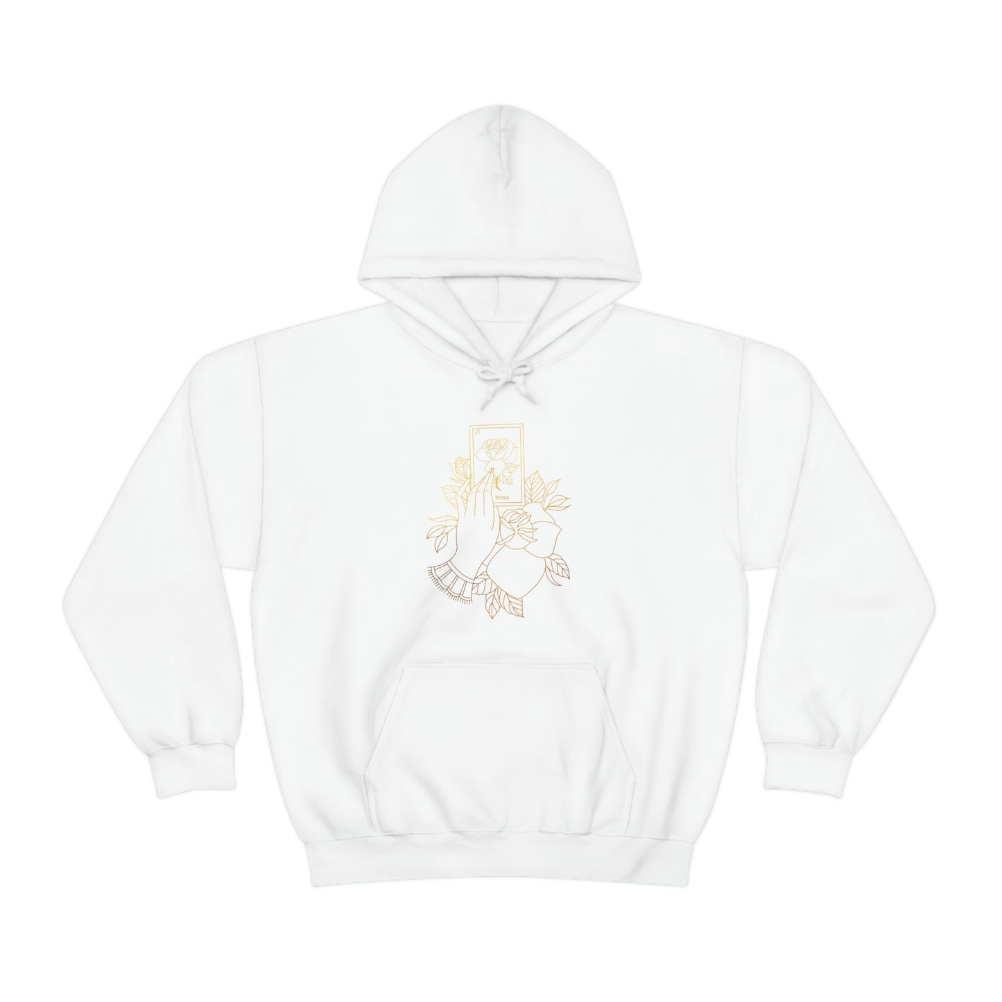 Rosa Card Gold Lines Unisex Heavy Blend™ Hooded Sweatshirt