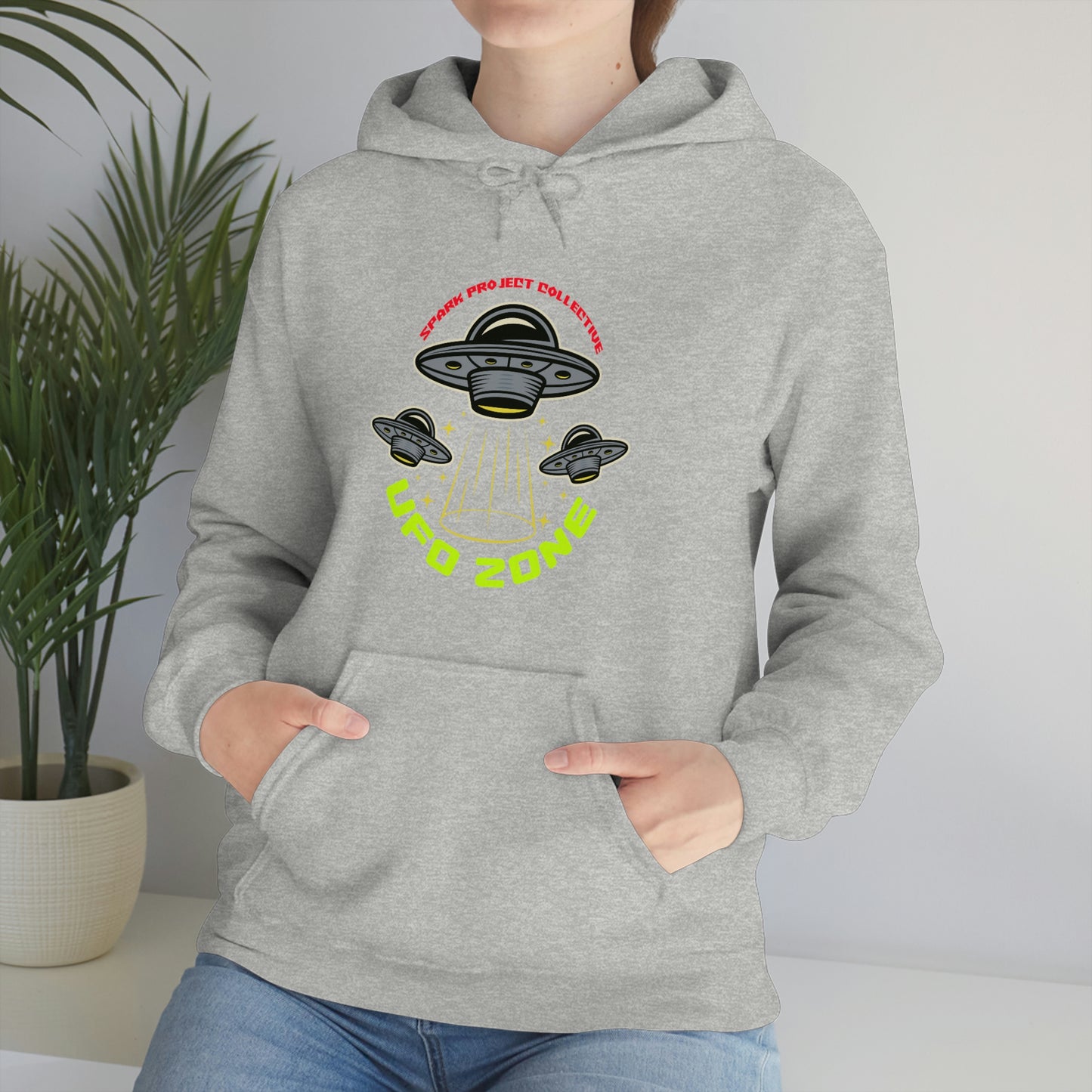 UFO Zone Unisex Heavy Blend™ Hooded Sweatshirt