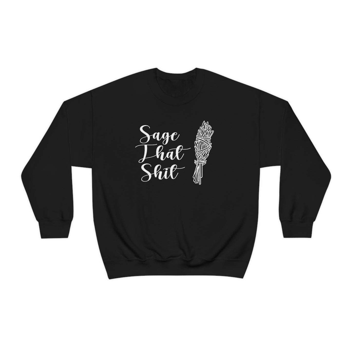 Sage That White Font unisex heavy blend crewneck sweatshirt