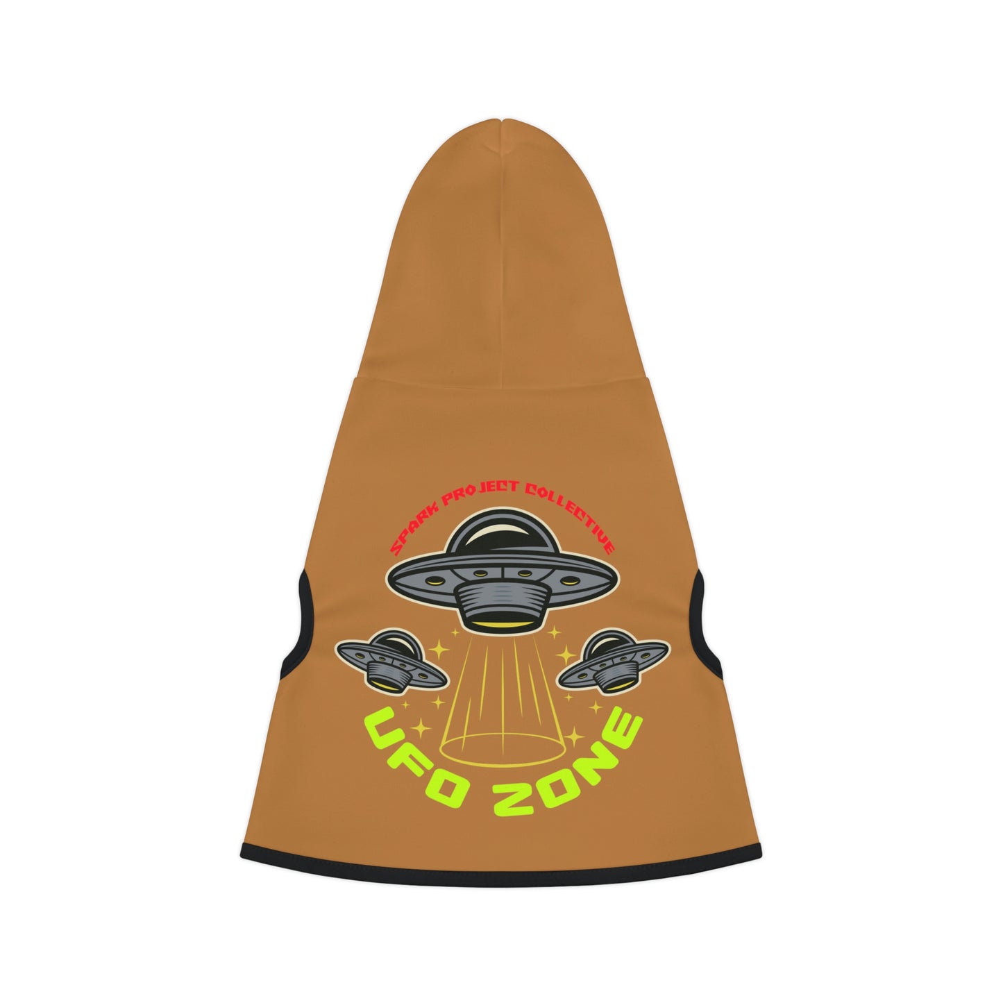 UFO Zone Lt Brown Dog Hoodie