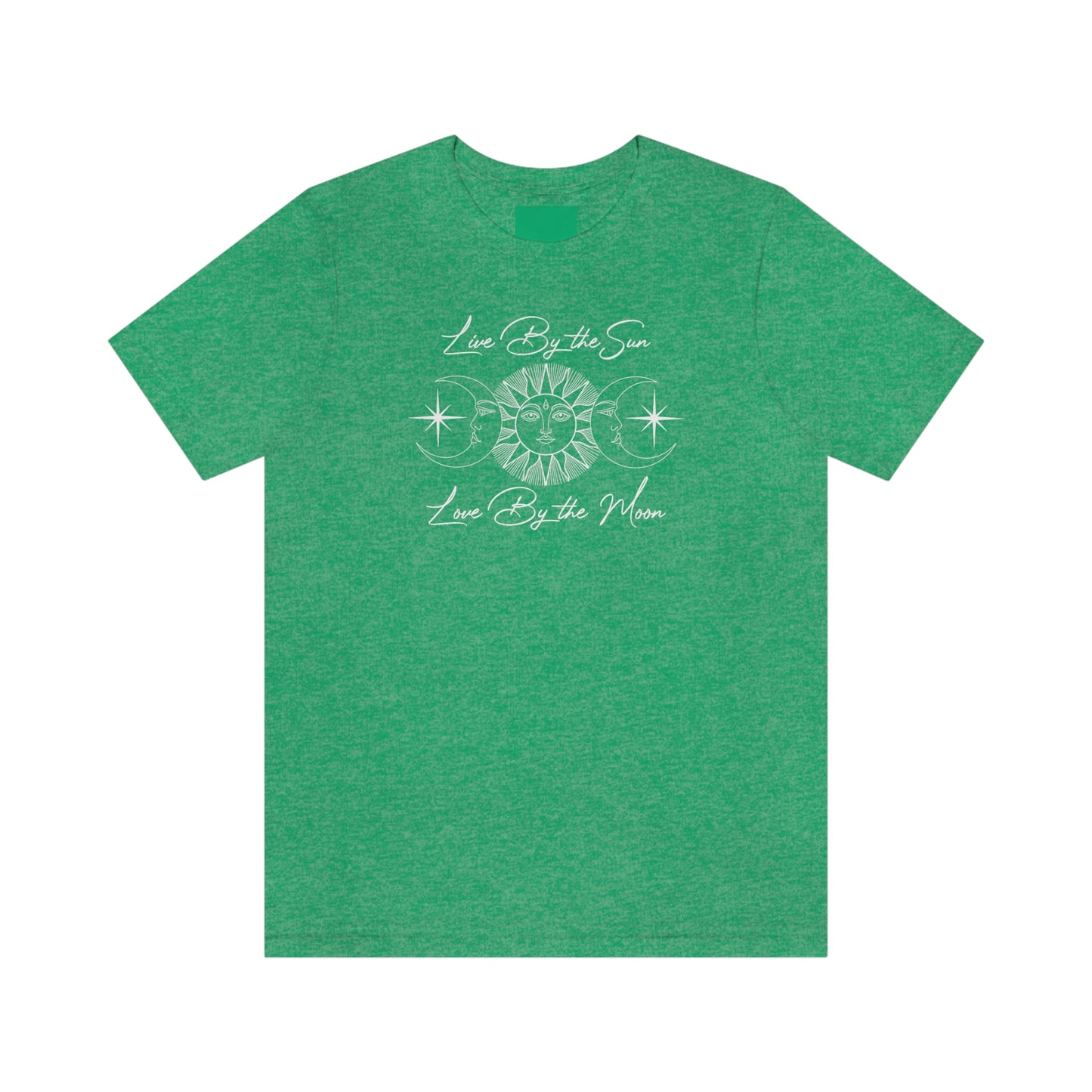 Live by The Sun White Font Unisex Jersey Short Sleeve Tee