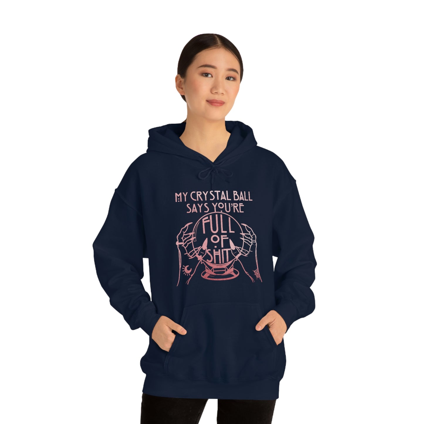 My Crystal Ball Pink Font Unisex Heavy Blend™ Hooded Sweatshirt