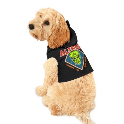 Alien I Want to Believe Dog Hoodie