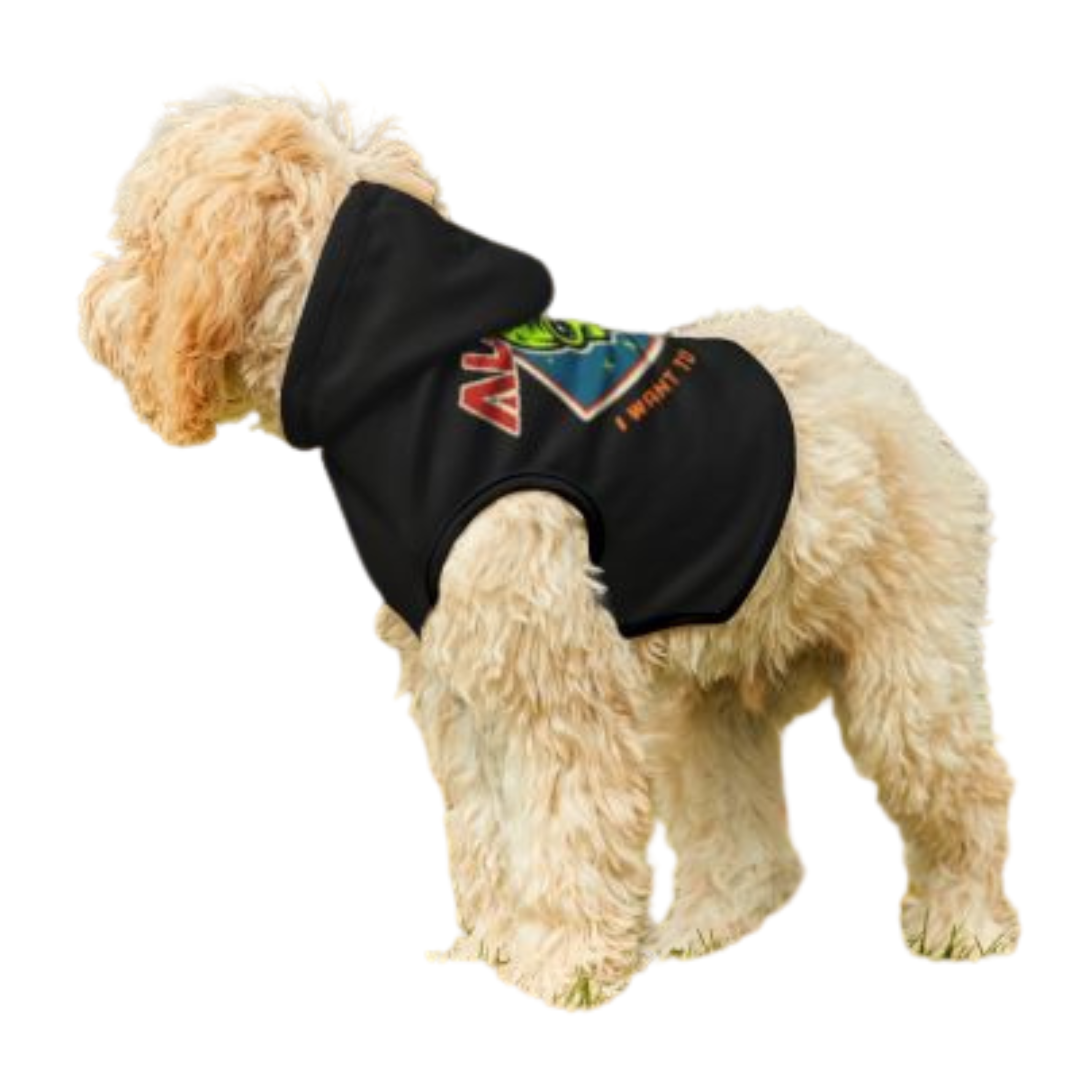 Alien I Want to Believe Dog Hoodie