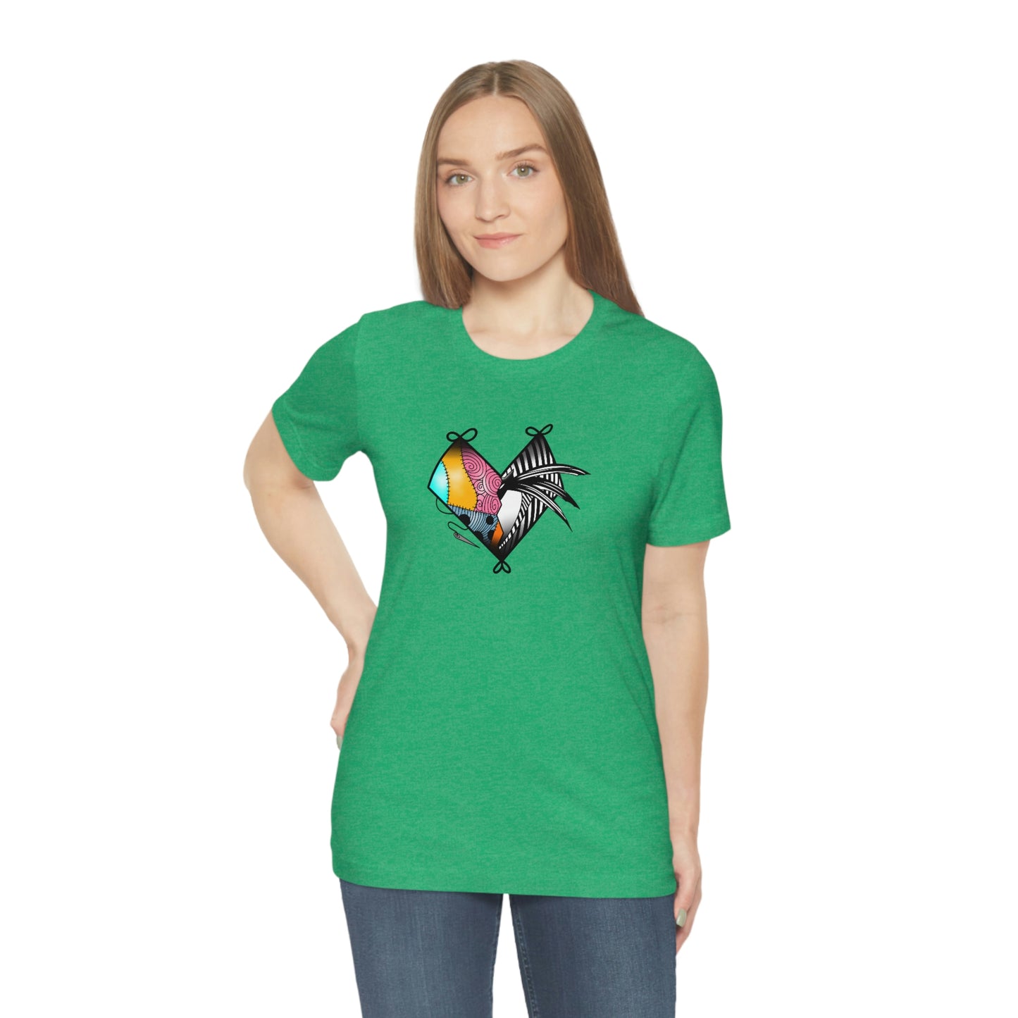 Jack and Sally Heart Unisex Jersey Short Sleeve Tee