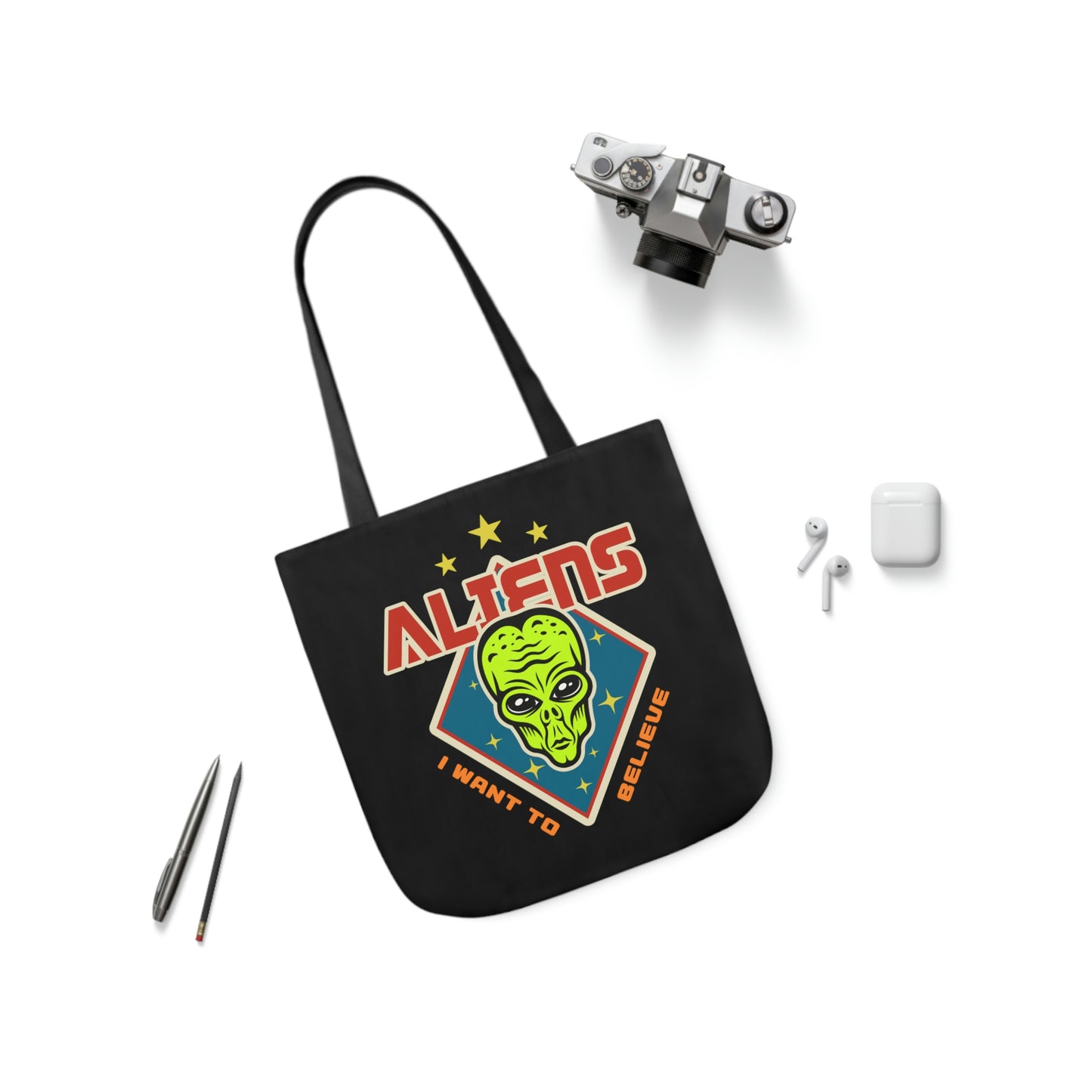 AOP Polyester Canvas Tote Bag