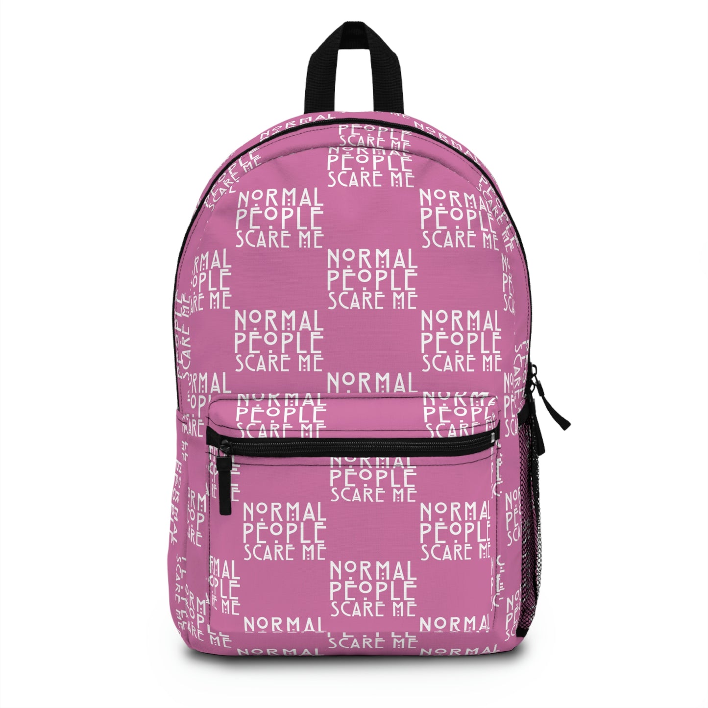 Light Pink Checkered Normal people Backpack