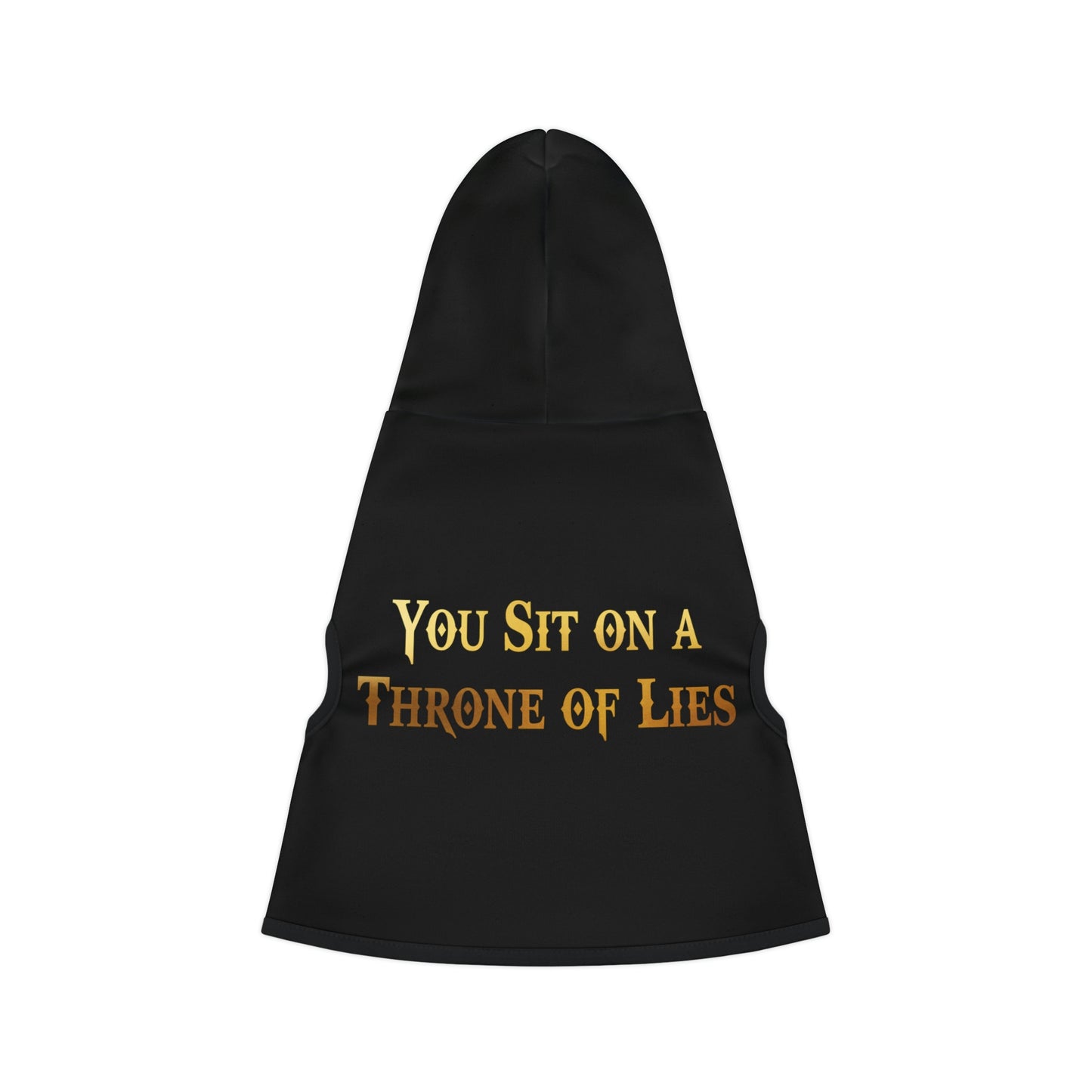 You Sit on A Throne of Lies Black Dog Hoodie