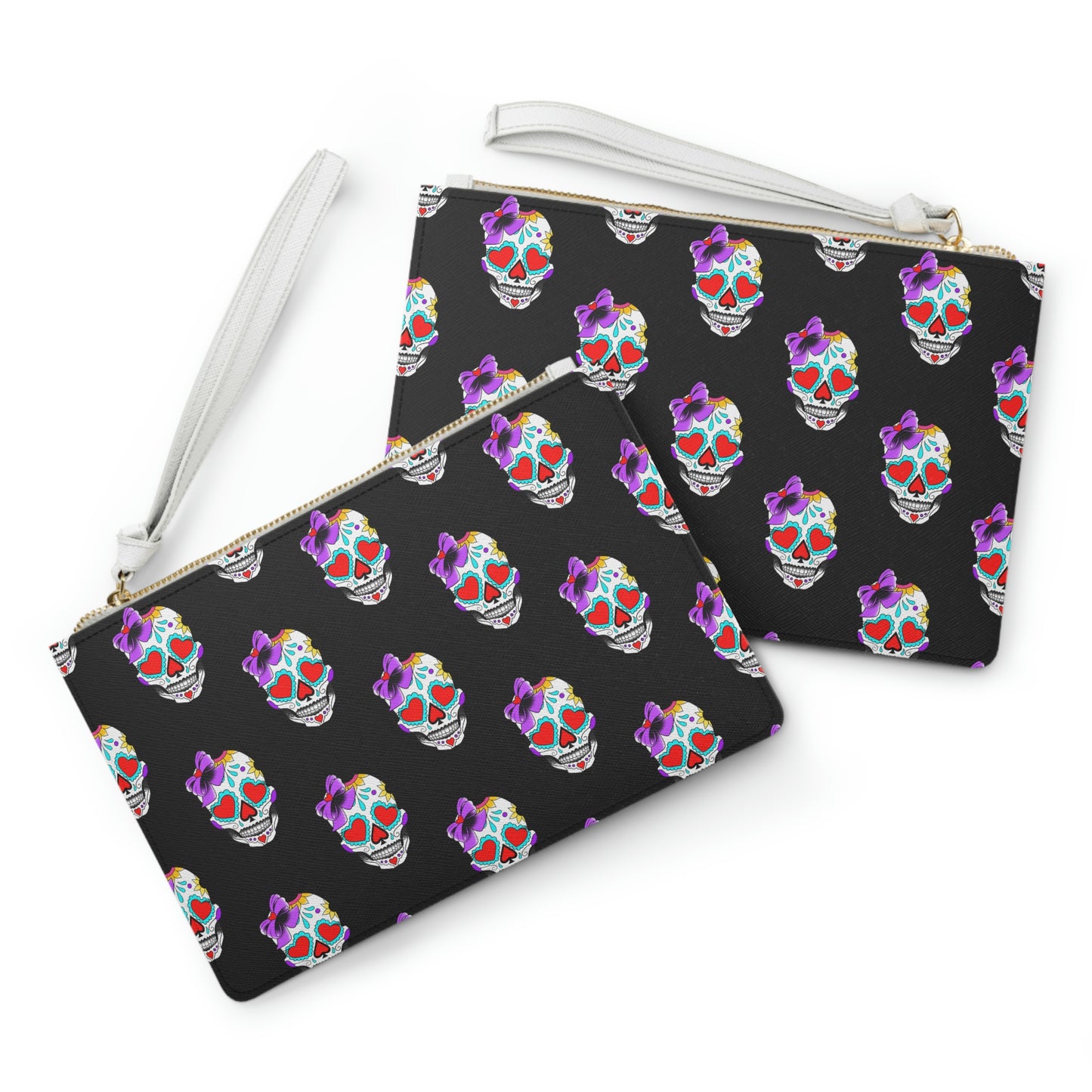 Lady Day of The Dead Black Clutch Bag