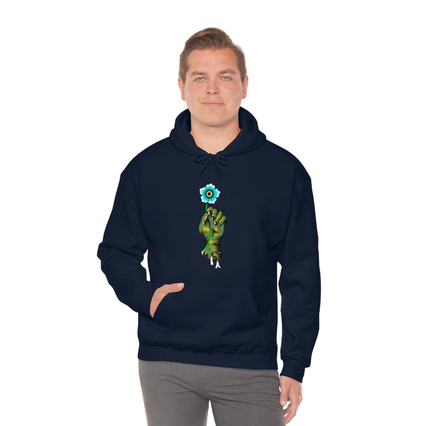 Zombie Flower Unisex Heavy Blend™ Hooded Sweatshirt