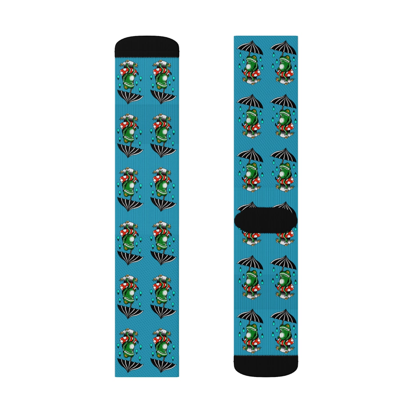 Rainy Day Frog Sublimation Socks