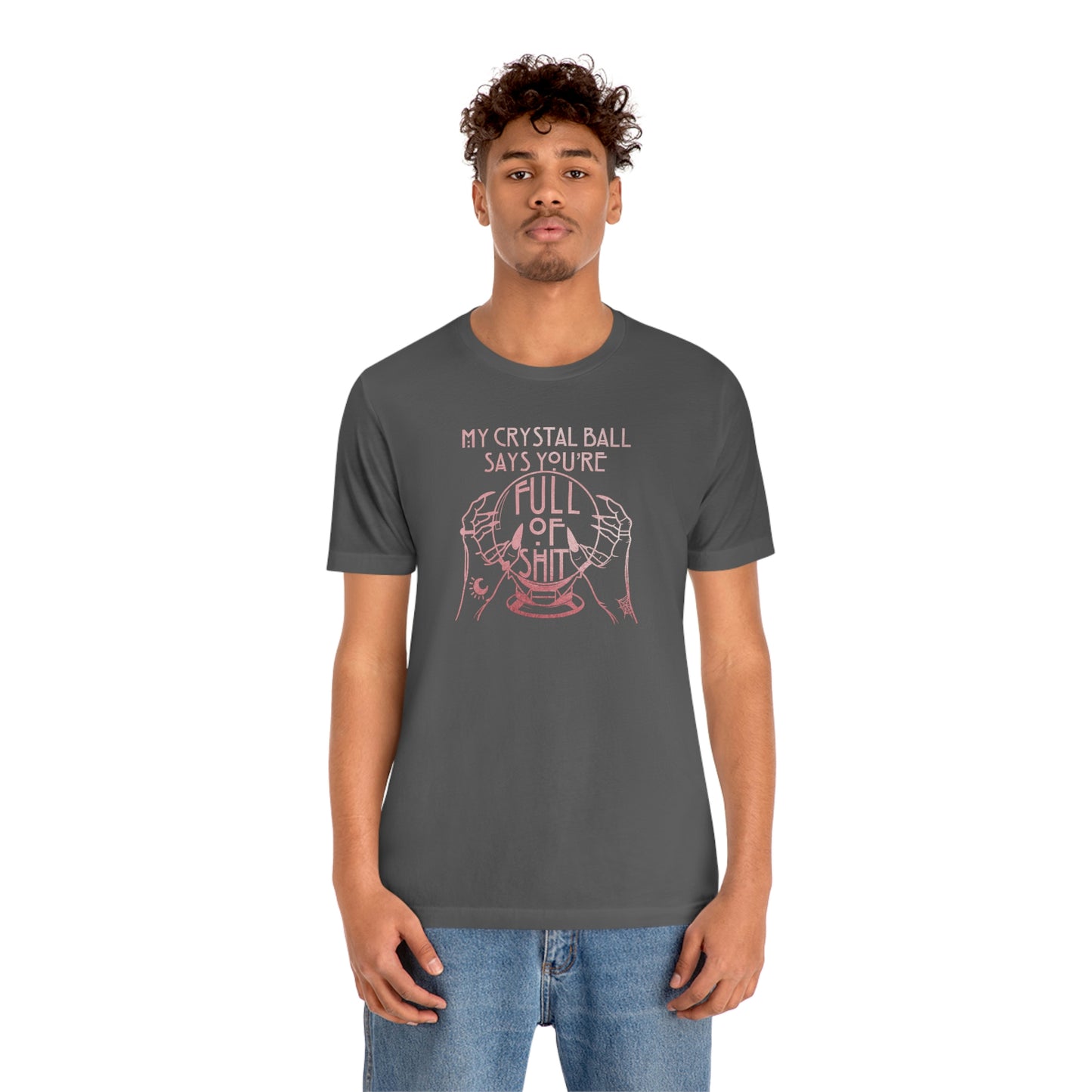 My Crystal Ball Pink Font Unisex Jersey Short Sleeve Tee