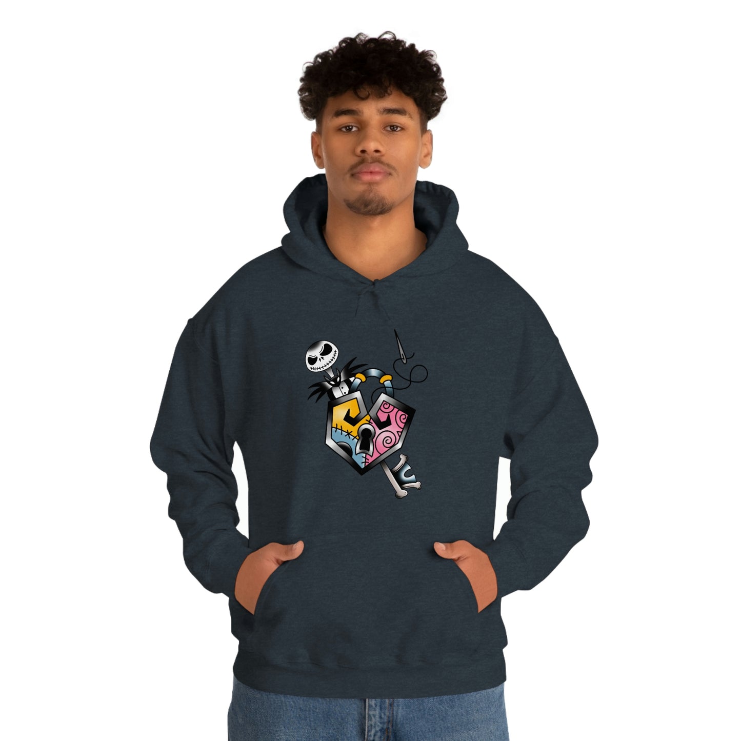 Jack and Sally Lock and Key Unisex Heavy Blend™ Hooded Sweatshirt