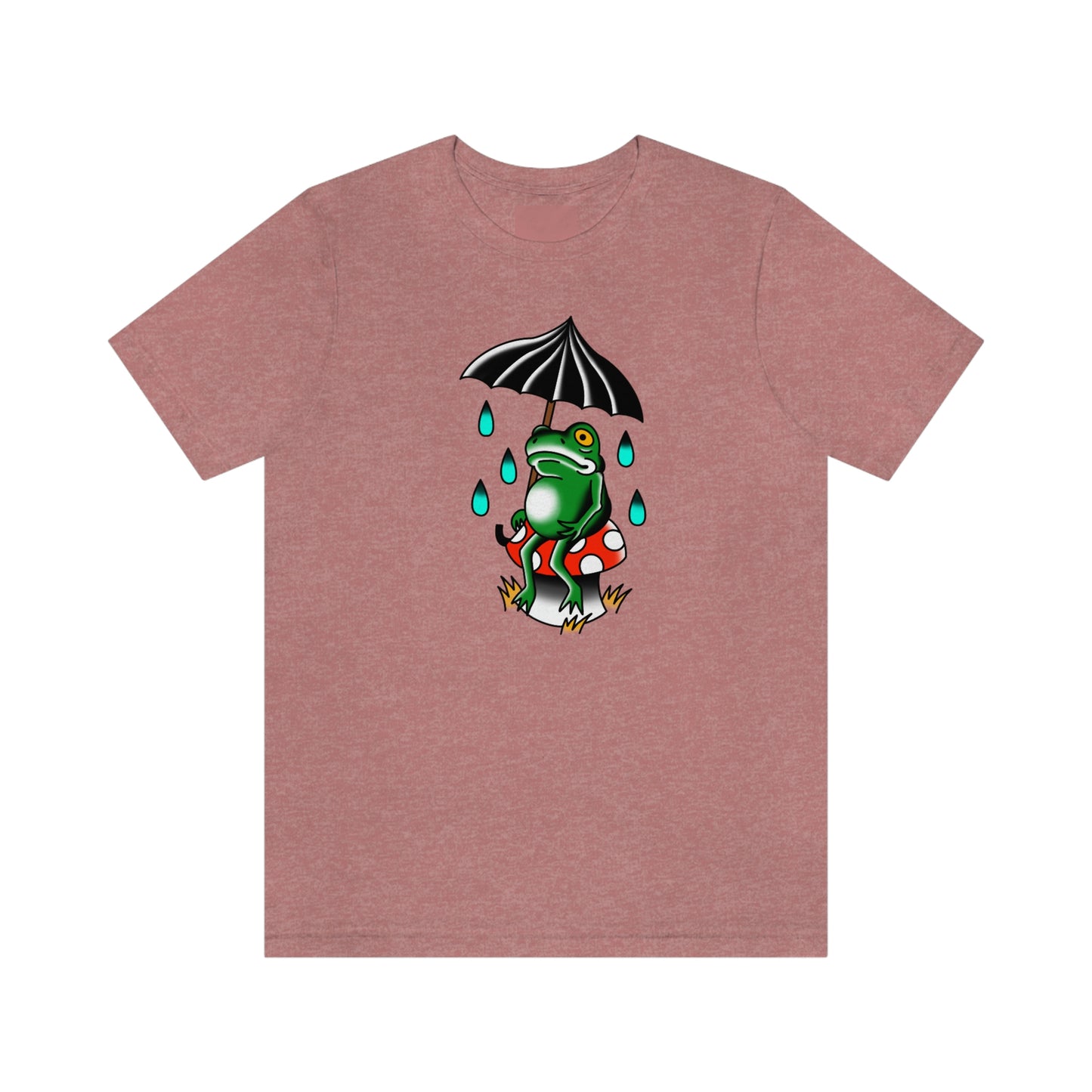 Rainy Day Frog Unisex Jersey Short Sleeve Tee