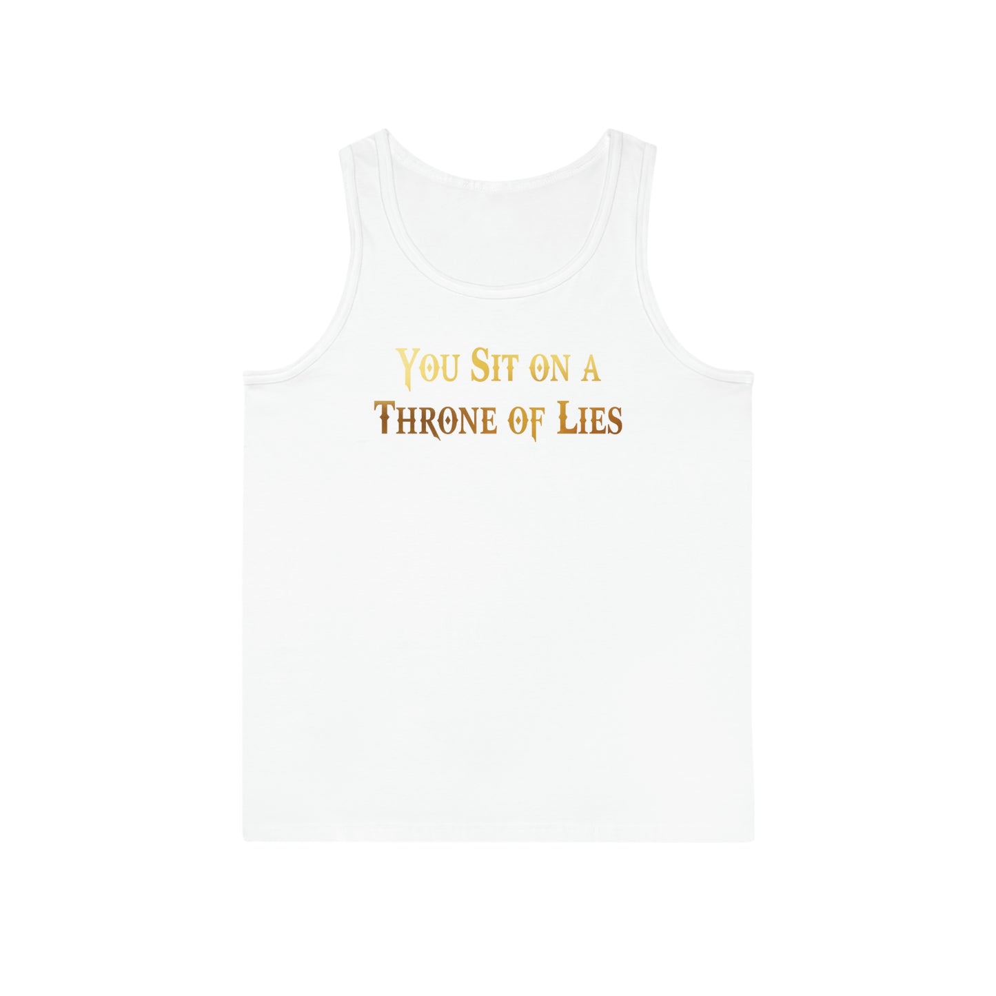 You Sit on A Throne of Lies Unisex Softstyle™ Tank Top