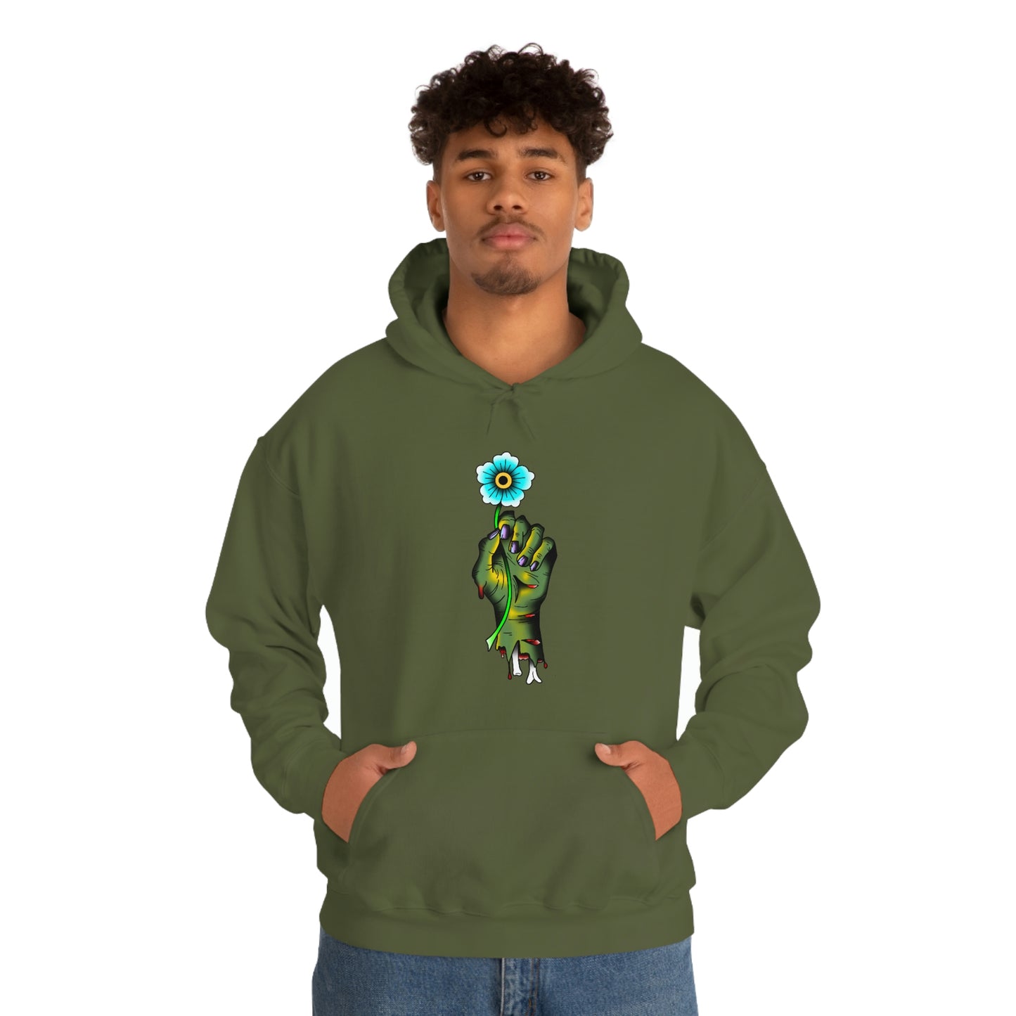 Zombie Flower Unisex Heavy Blend™ Hooded Sweatshirt