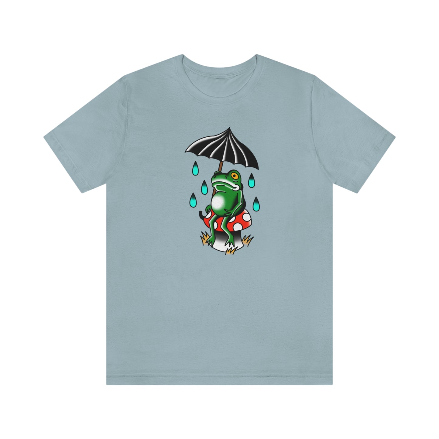 Rainy Day Frog Unisex Jersey Short Sleeve Tee