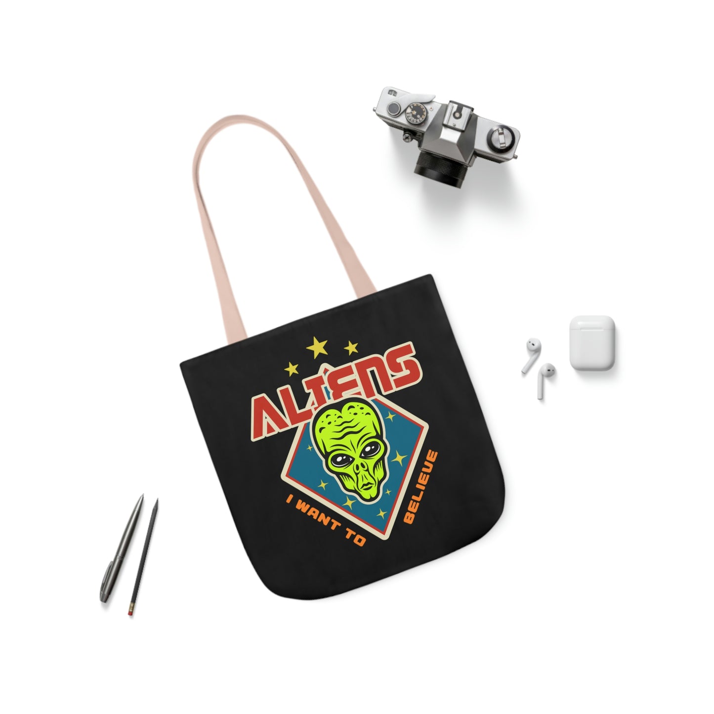 AOP Polyester Canvas Tote Bag