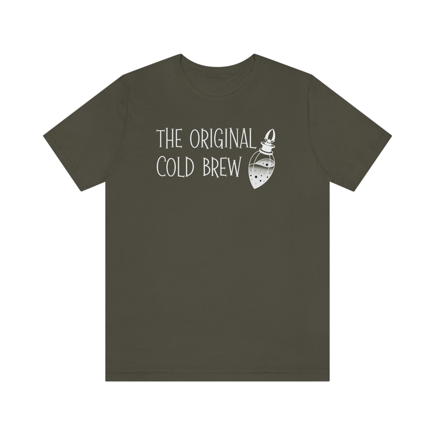 The Original Cold Brew White Font Unisex Jersey Short Sleeve Tee