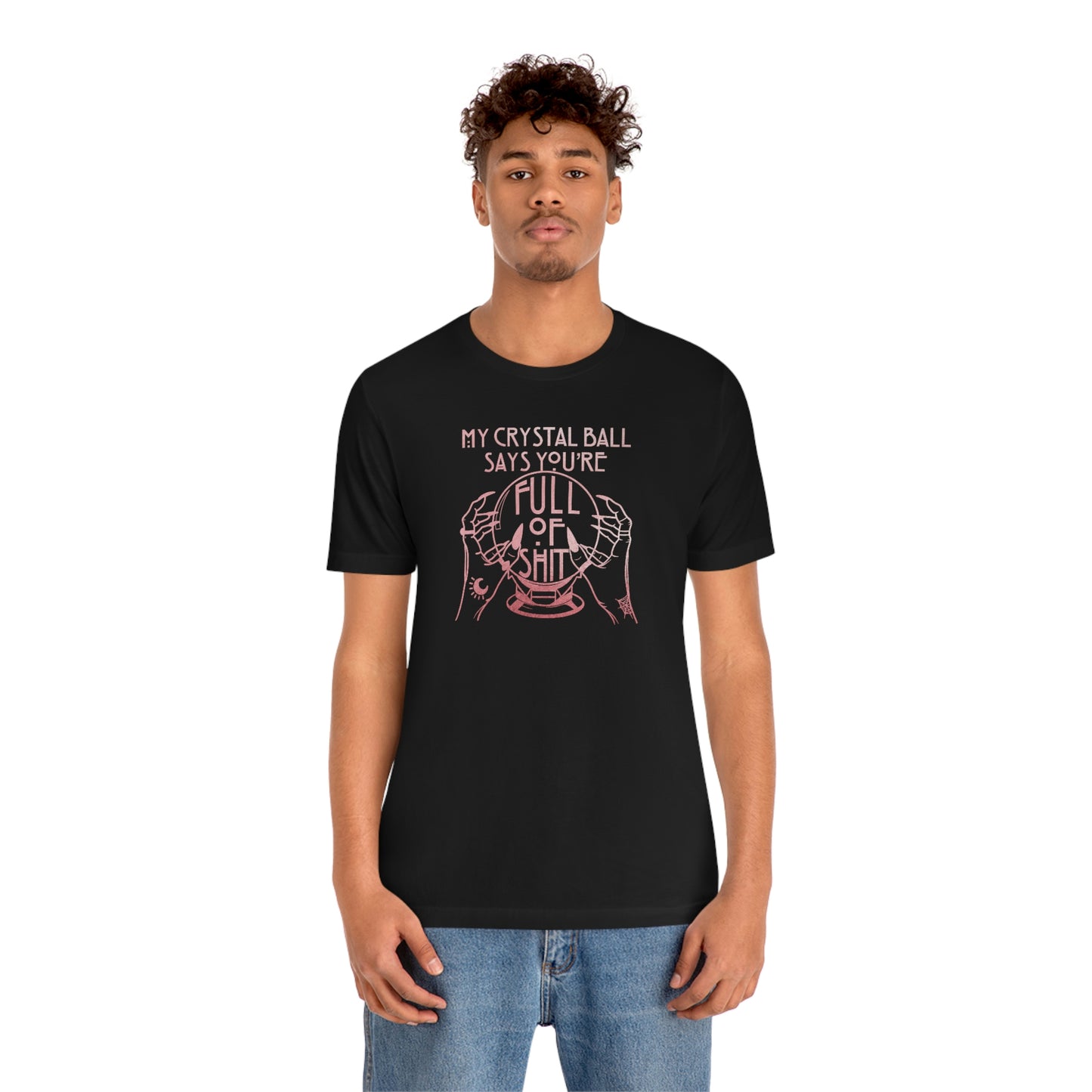 My Crystal Ball Pink Font Unisex Jersey Short Sleeve Tee