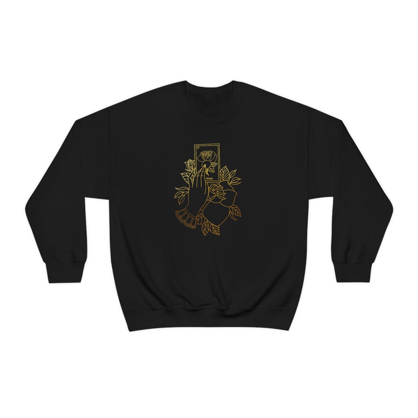 Rosa Card Gold Shading unisex heavy blend crewneck sweatshirt