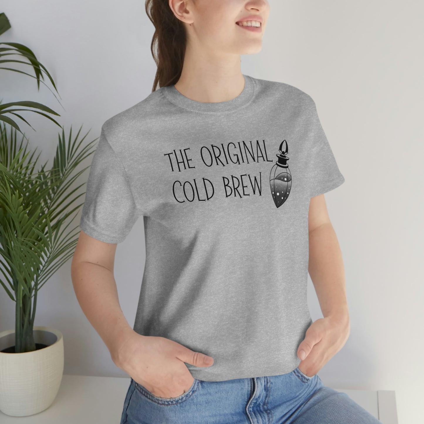 The Original Cold Brew Black Font Unisex Jersey Short Sleeve Tee