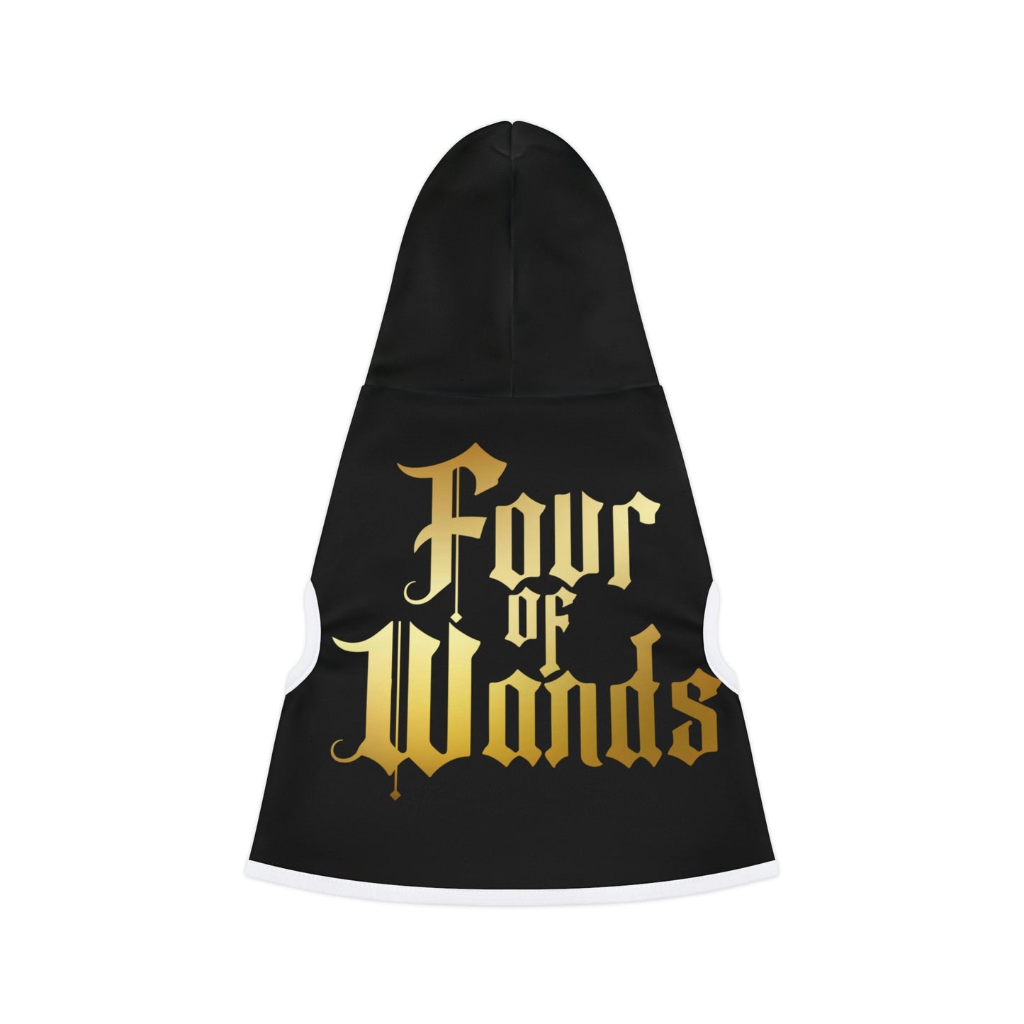 Four of Wands Black Dog Hoodie